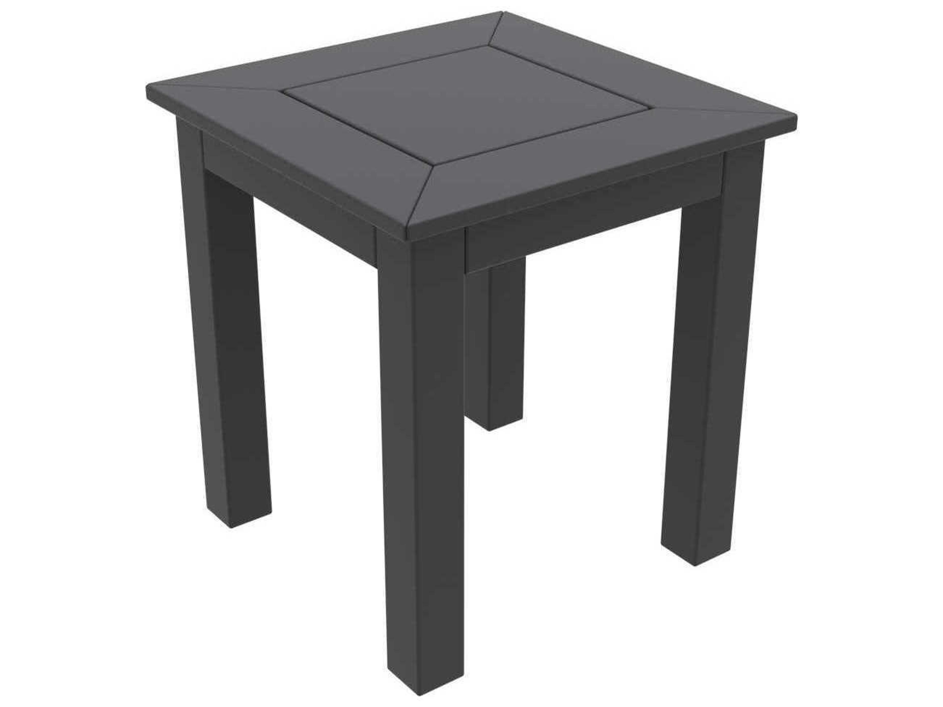 Seaside Casual Dex Recycled Plastic Square Patio End Table