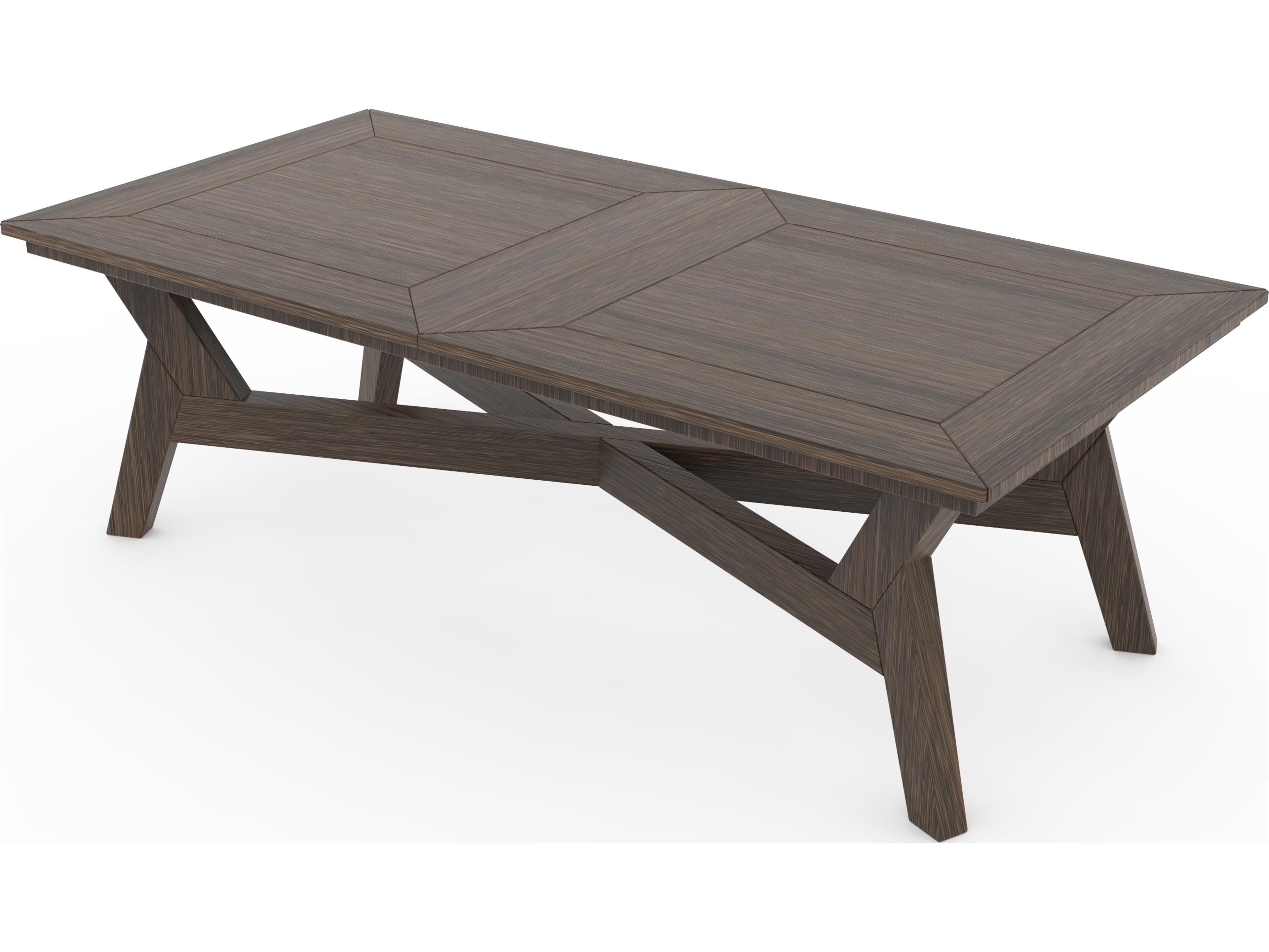 Seaside Casual Dex Recycled Plastic Rectangular Patio Coffee Table