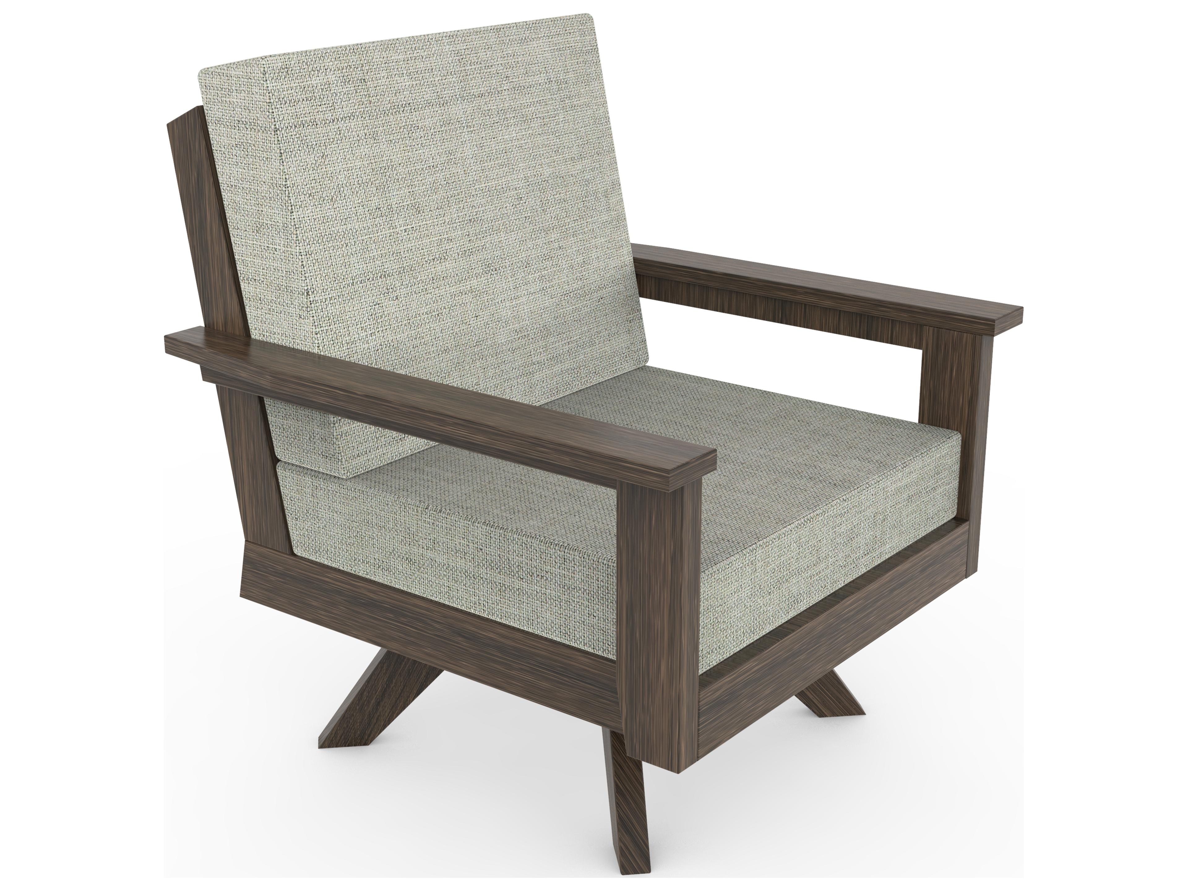 Seaside Casual Dex Recycled Plastic Swivel Outdoor Patio Lounge Chair