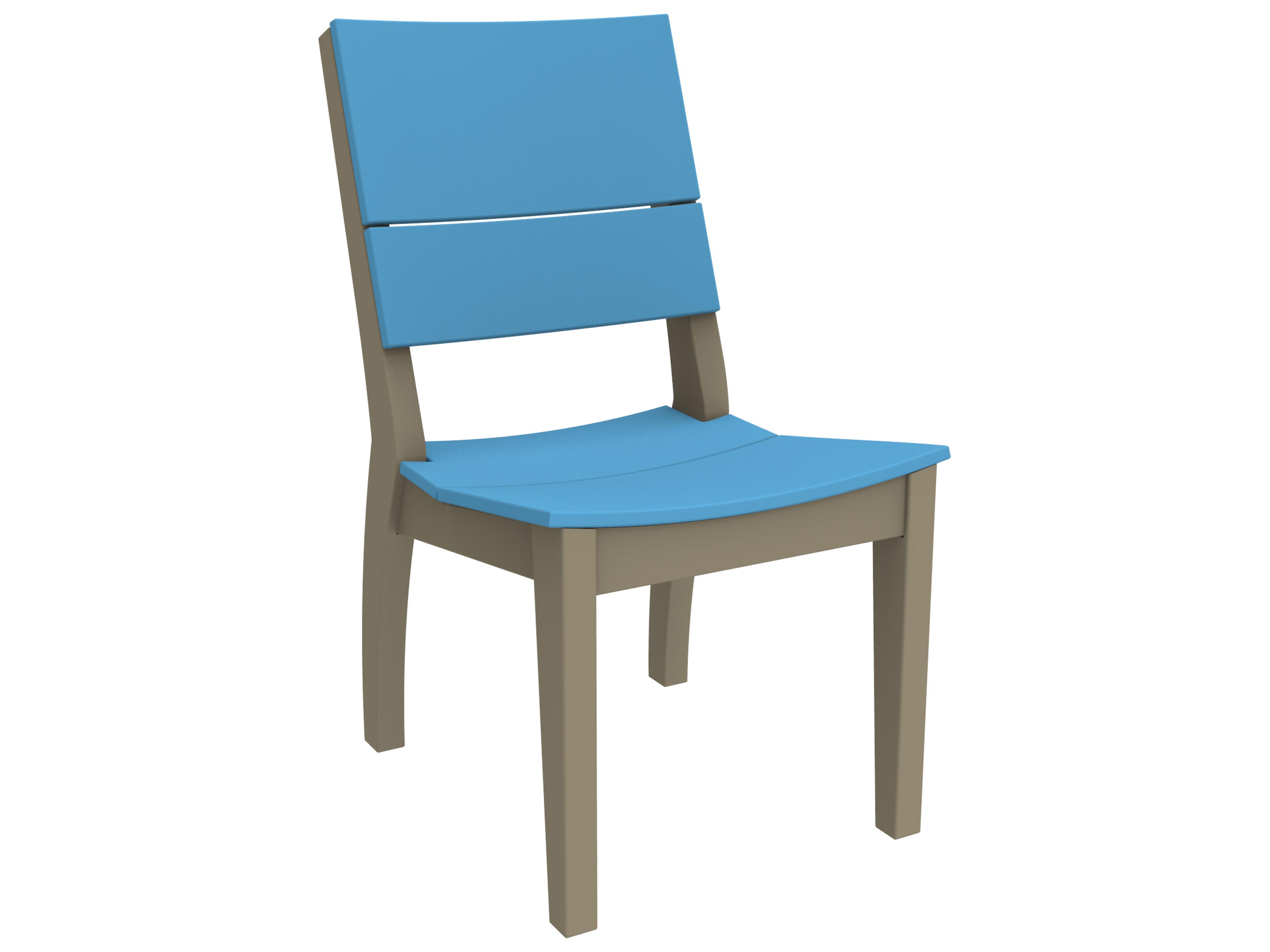 Seaside Casual Sym Recycled Plastic Outdoor Dining Side Chair