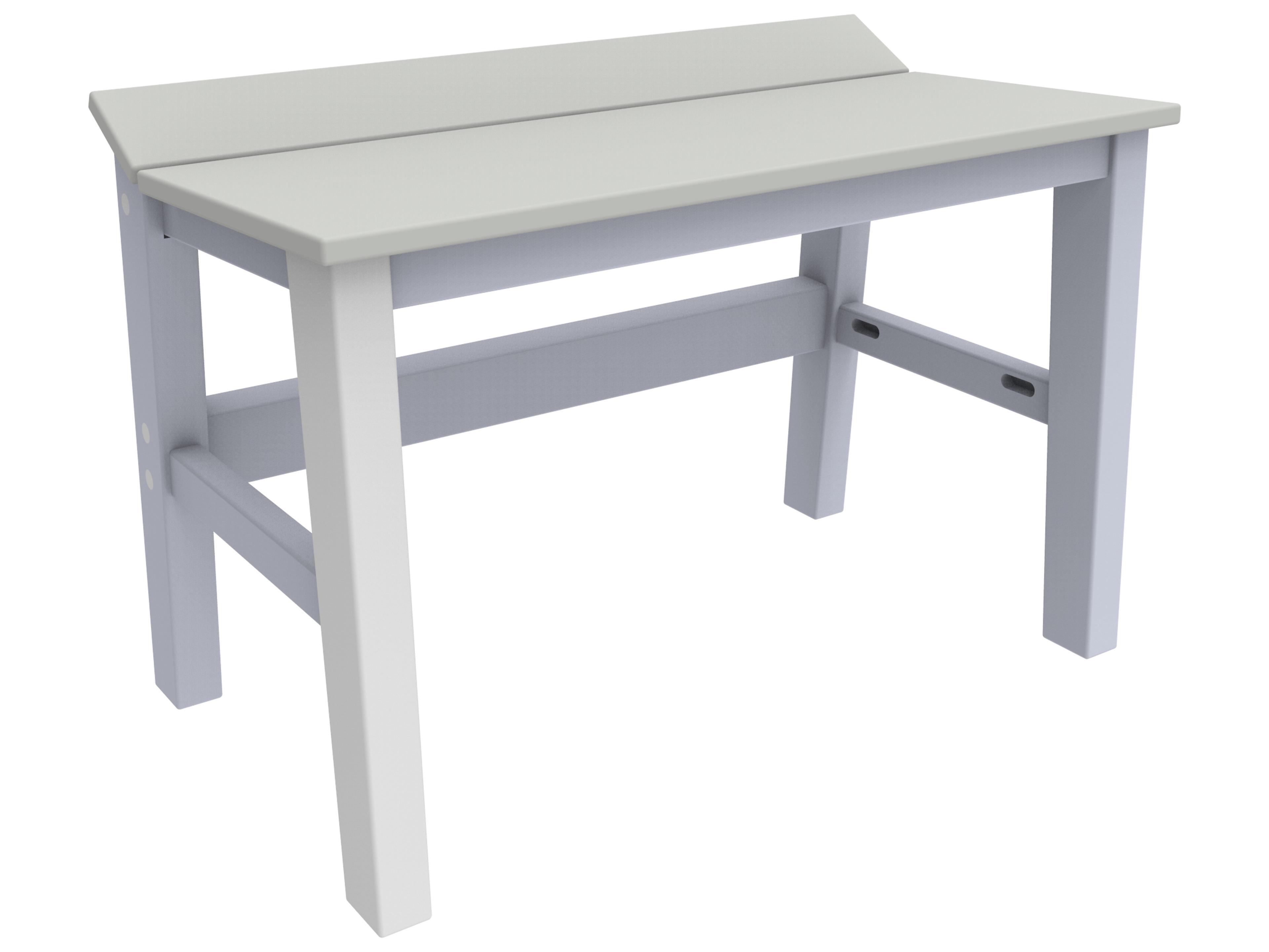 Seaside Casual Sym Recycled Plastic Dining Outdoor Patio Bench