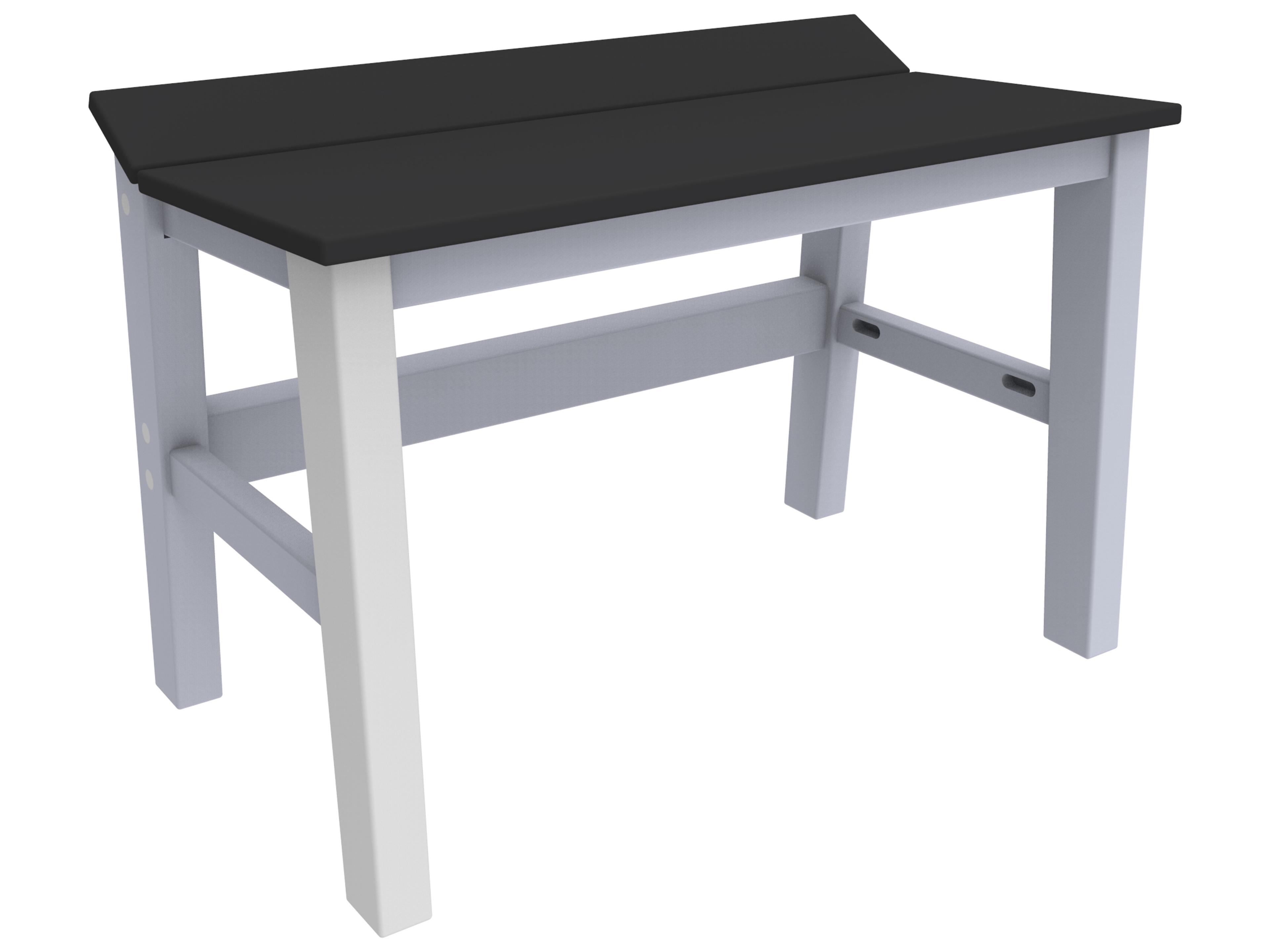 Seaside Casual Sym Recycled Plastic Dining Outdoor Patio Bench