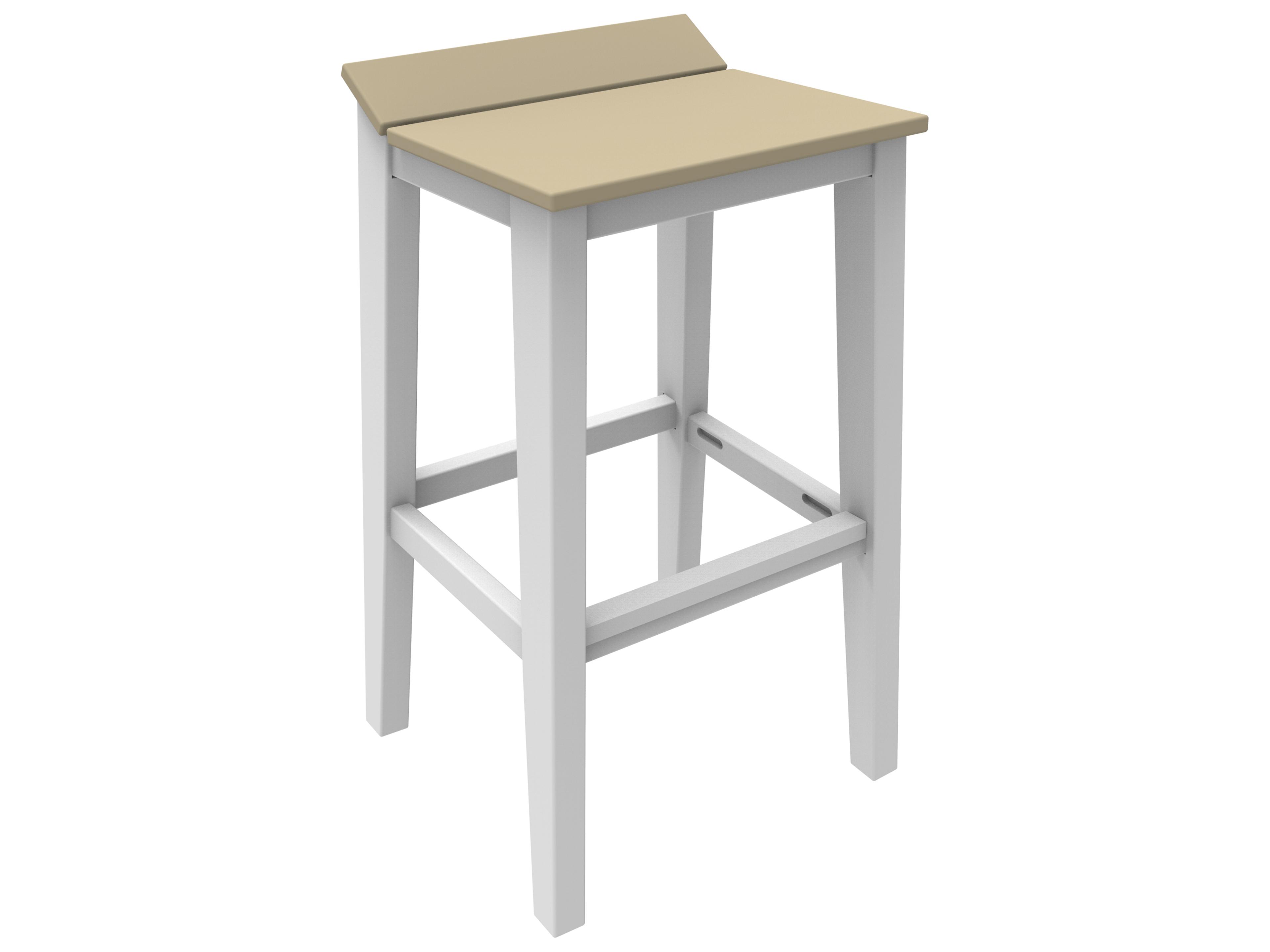 Seaside Casual Sym Recycled Plastic Patio Bar Stool