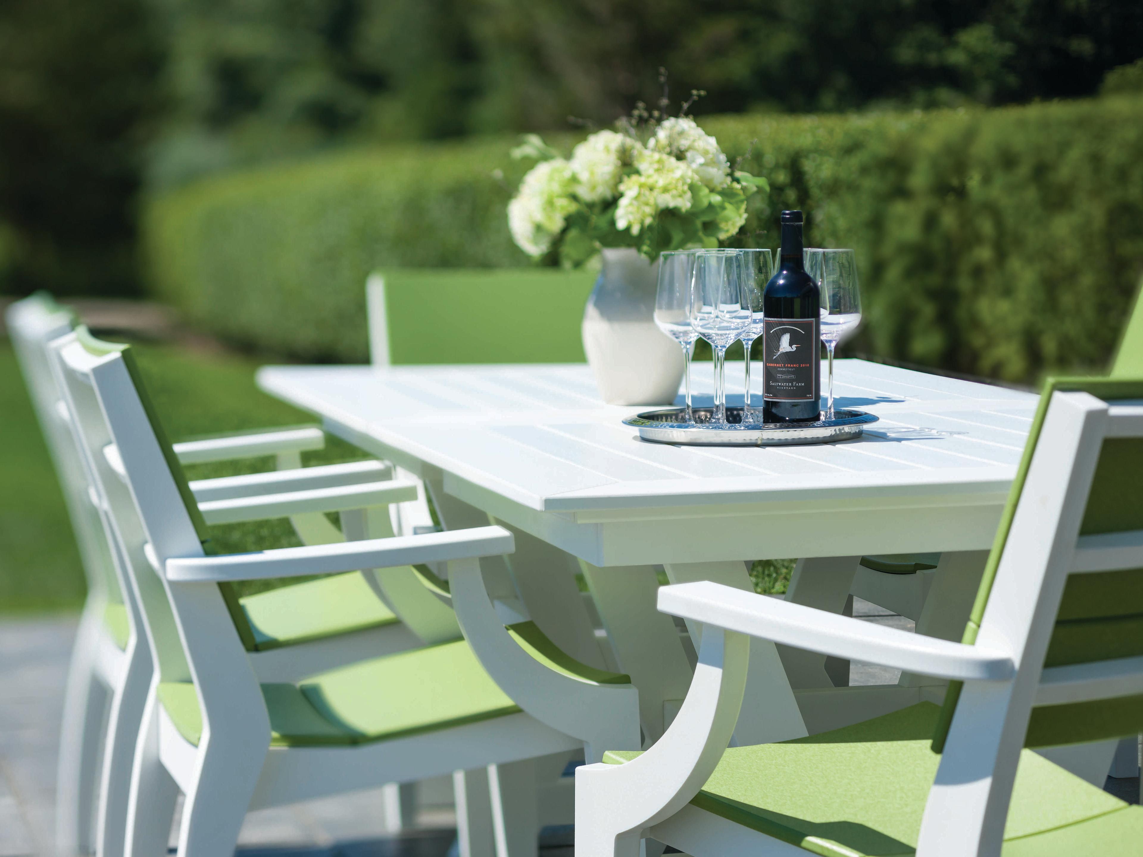 Seaside Casual Sym Recycled Plastic Square Patio Dining Table