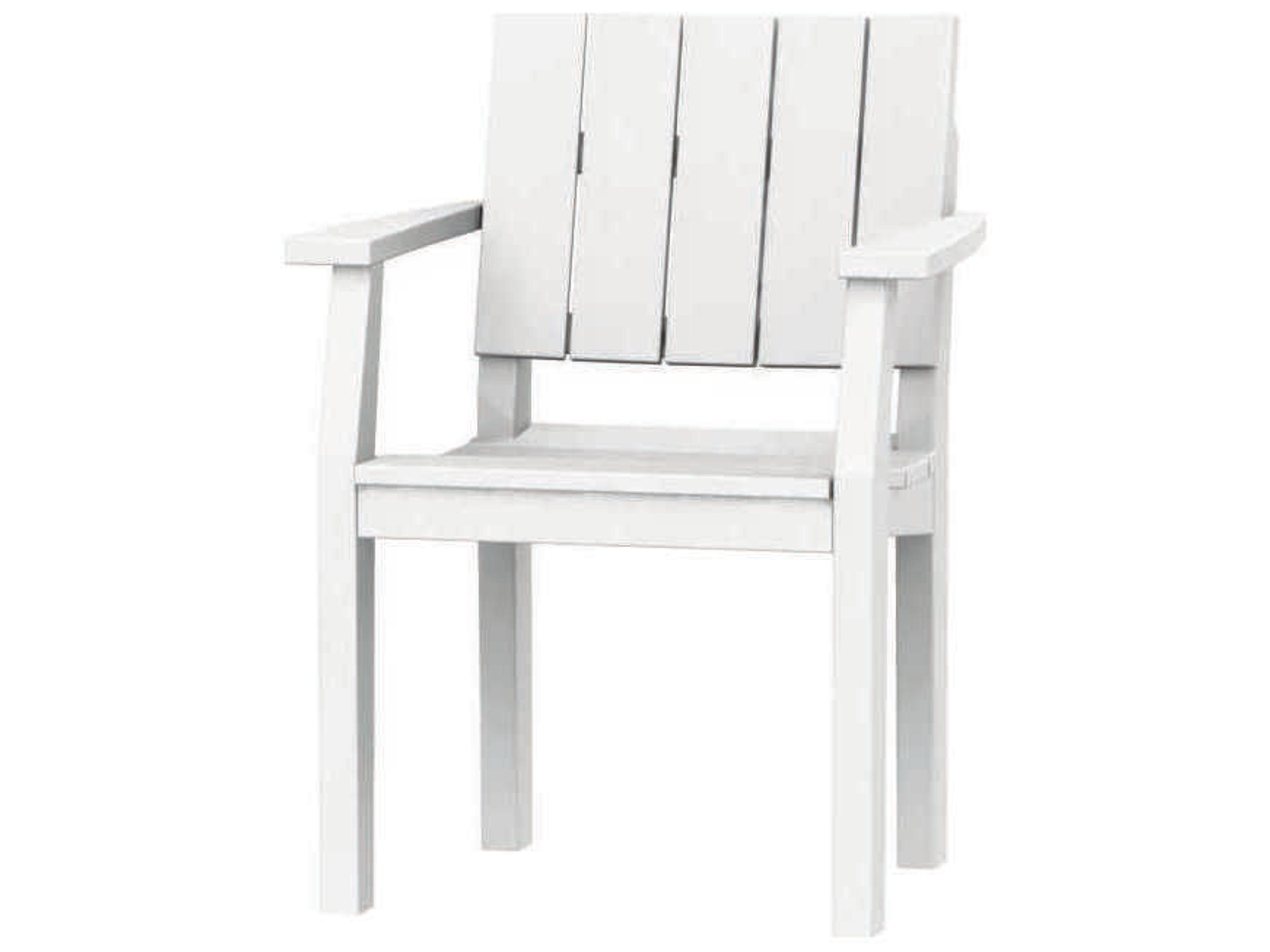 Seaside Casual Mad Recycled Plastic Patio Dining Arm Chair