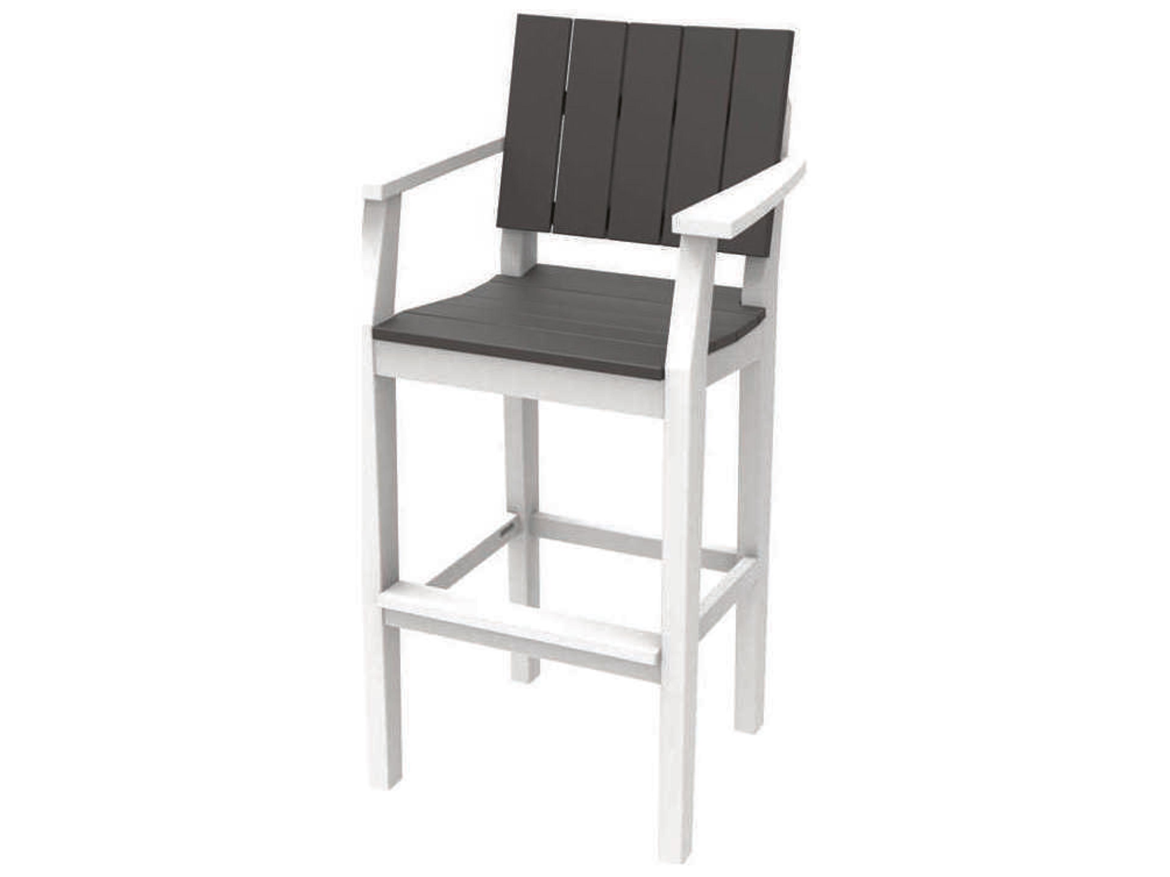 Seaside Casual Mad Recycled Plastic Outdoor Bar Stool