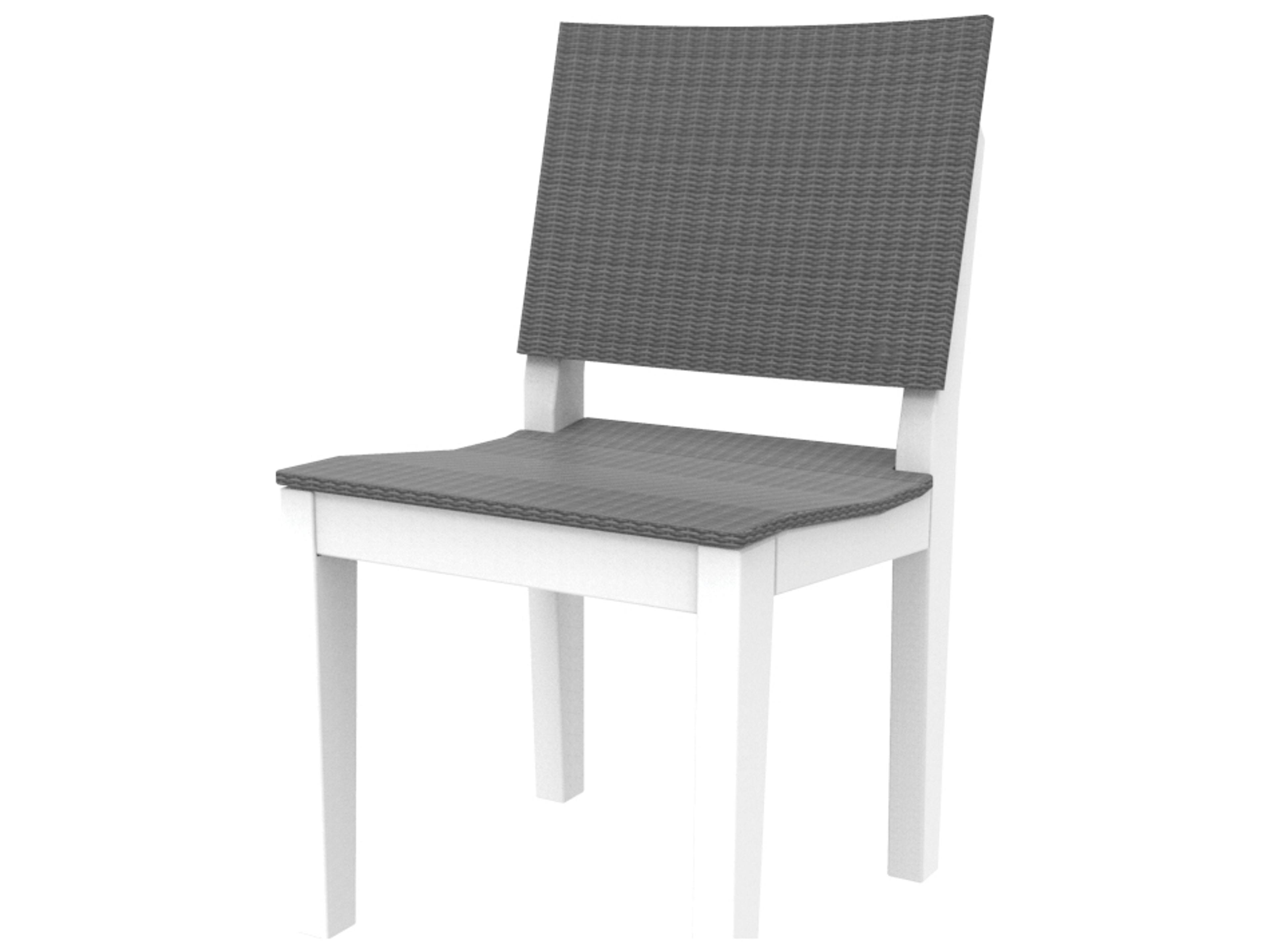 Mad Recycled Plastic Wicker Patio Dining Side Chair