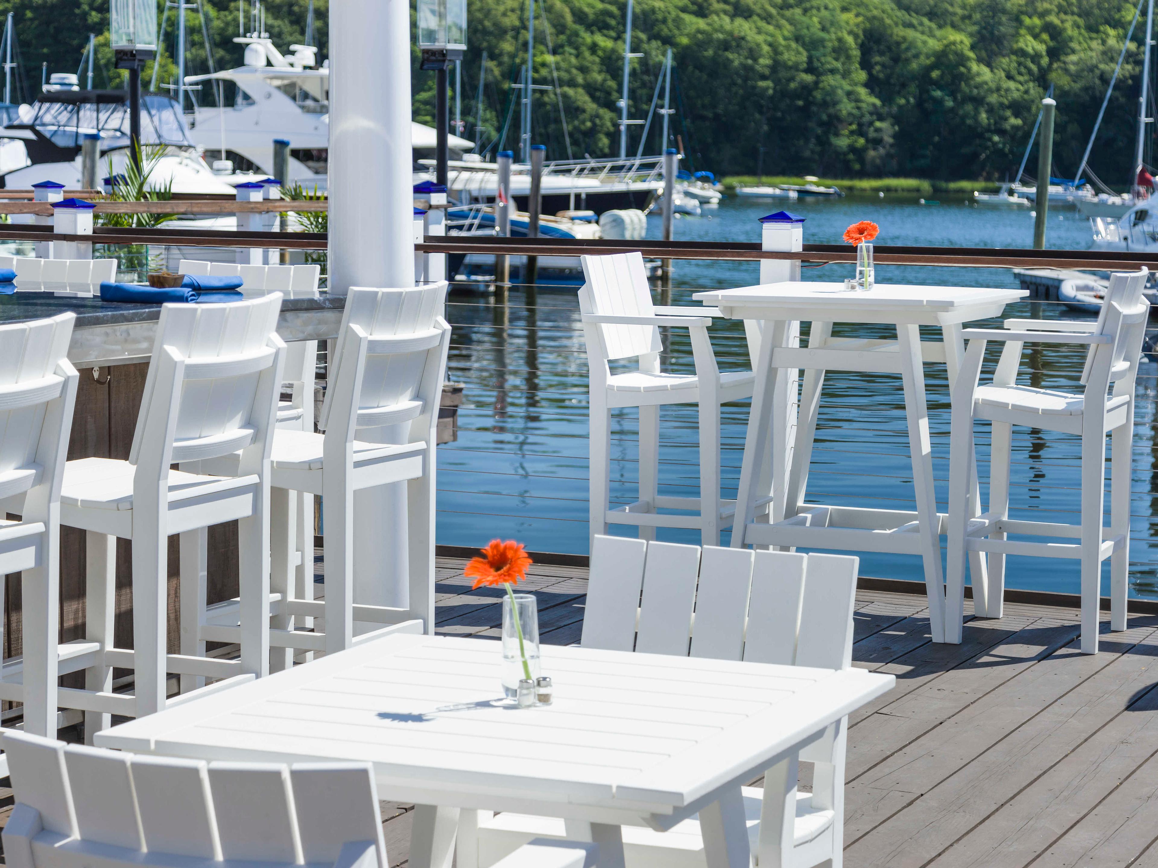 Seaside Casual Mad Recycled Plastic Patio Bar Stool