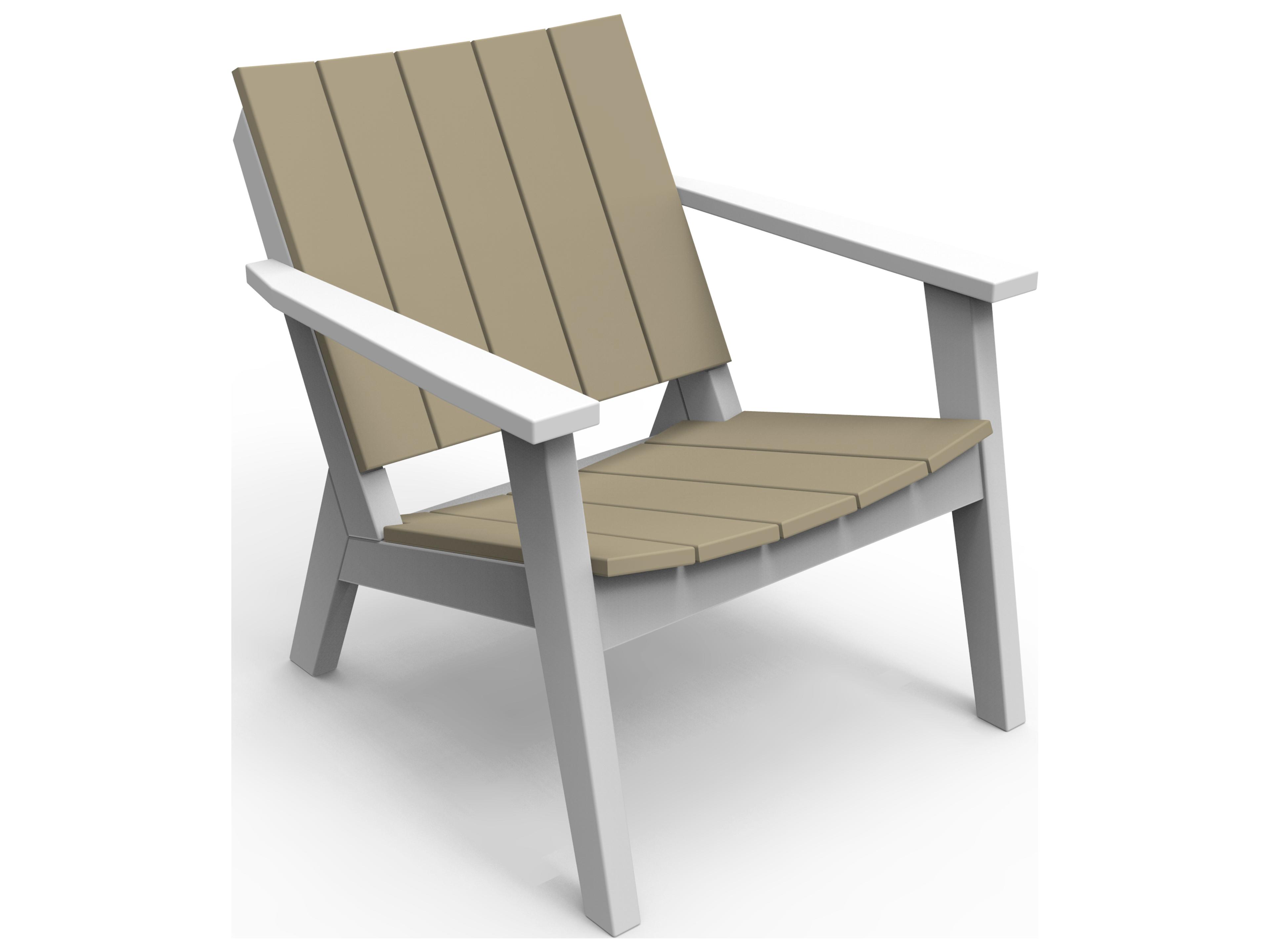 Seaside Casual Mad Recycled Plastic Chat Patio Lounge Chair