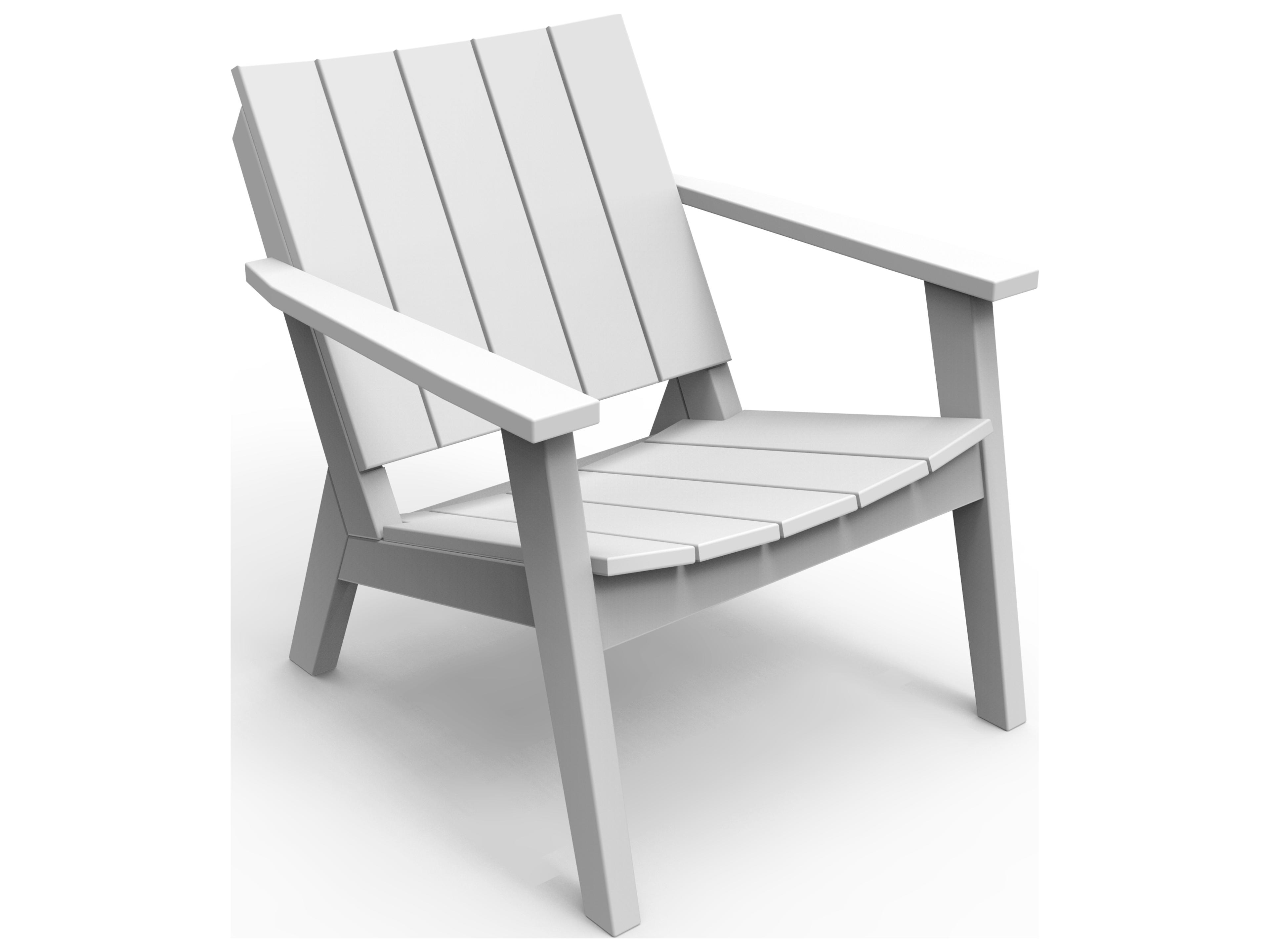 Seaside Casual Mad Recycled Plastic Chat Patio Lounge Chair