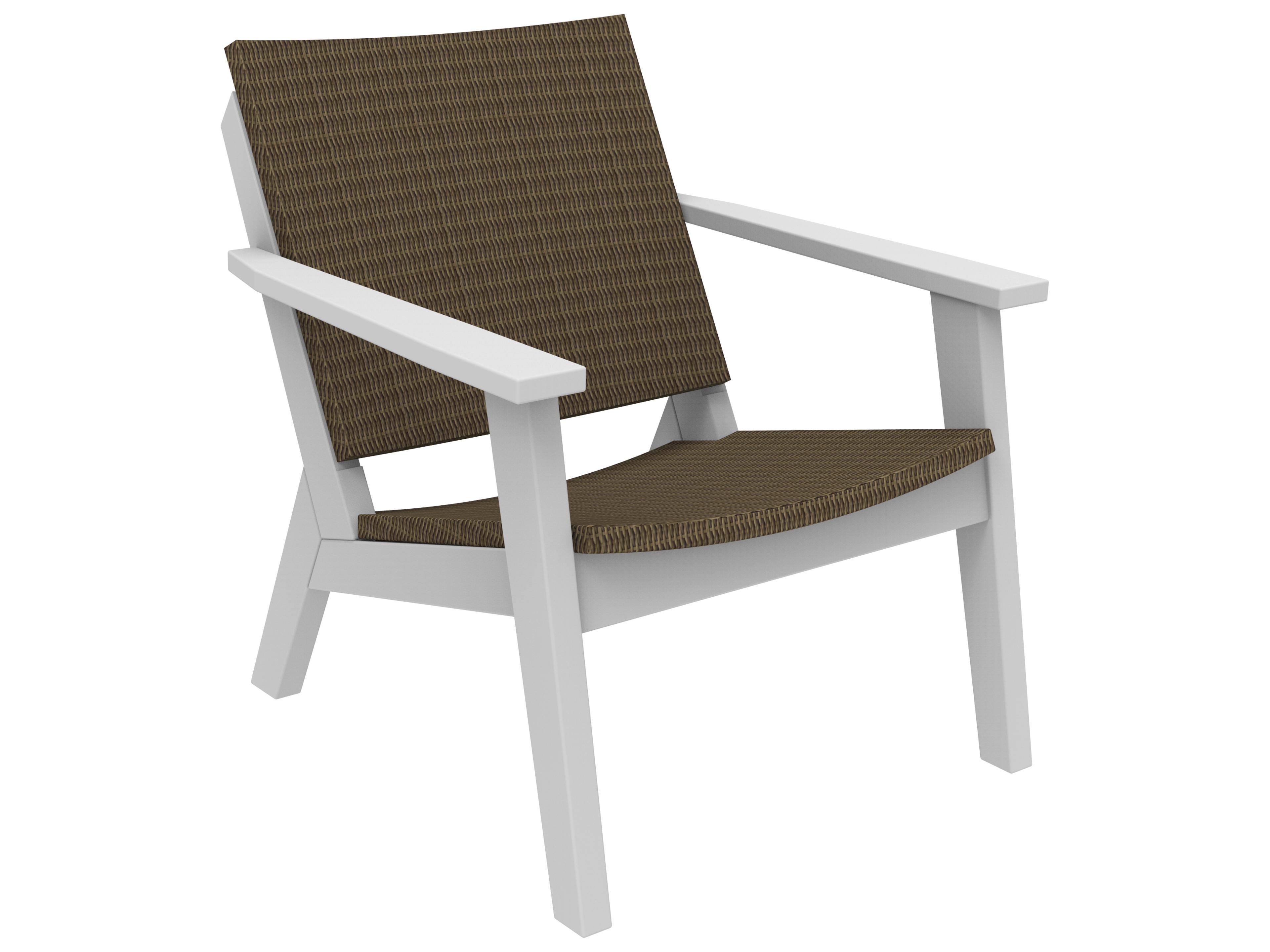 Seaside Casual Mad Recycled Plastic Wicker Outdoor Lounge Chair