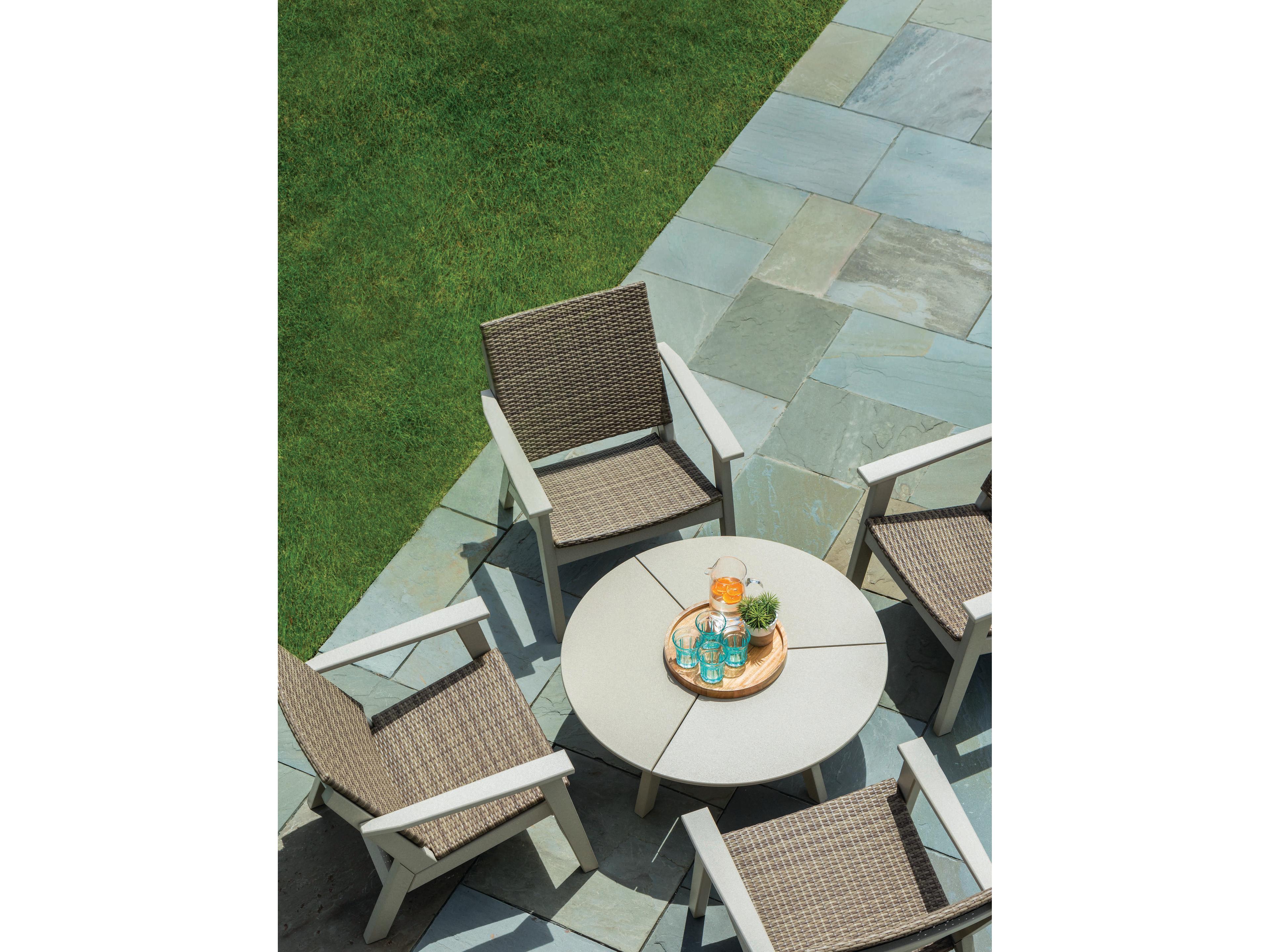 Seaside Casual Mad Recycled Plastic Wicker Outdoor Lounge Chair