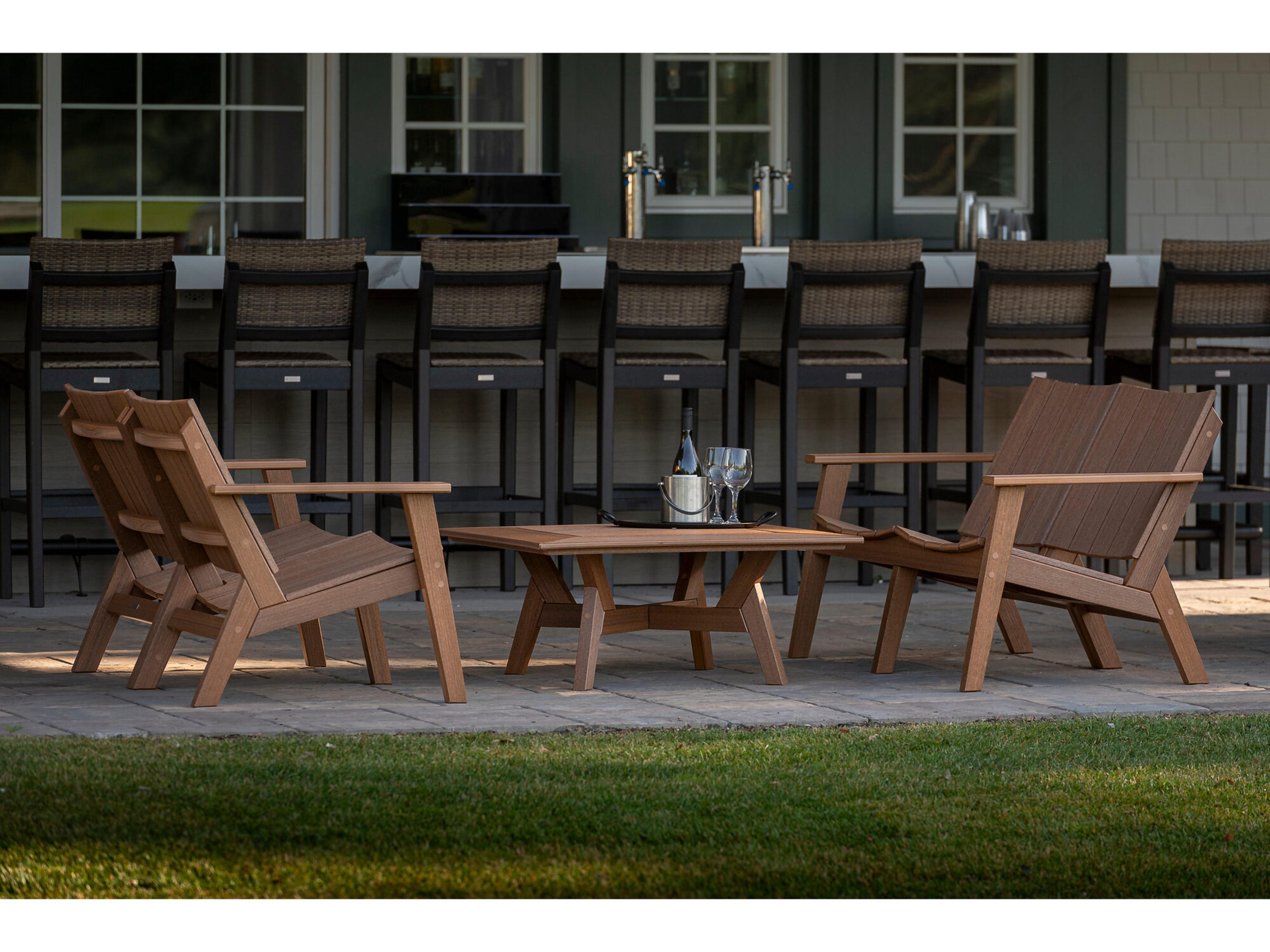 Seaside Casual The Mad Collection Wood Loveseat