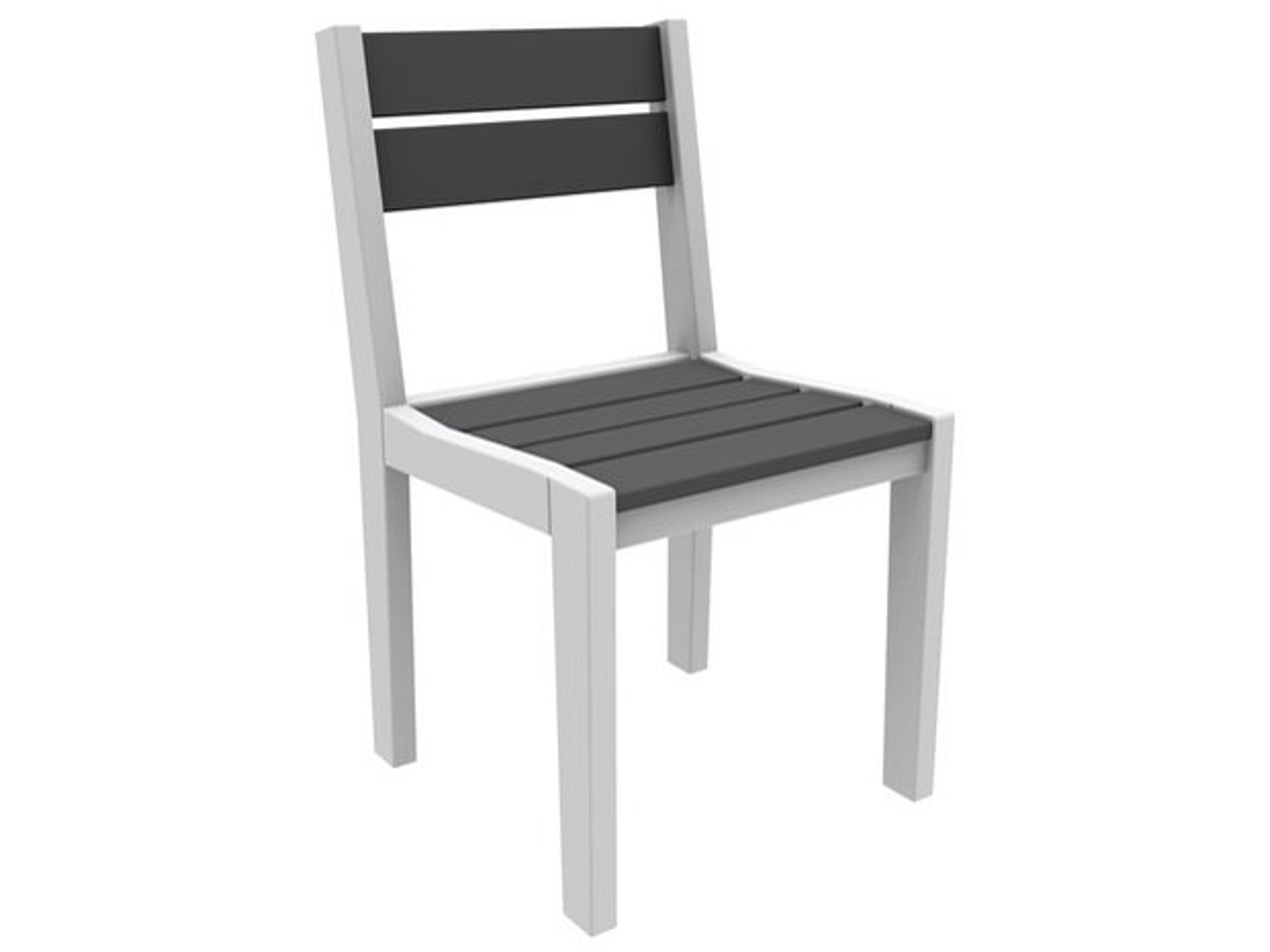 Coastline Recycled Plastic Cafe Fusion Outdoor Dining Side Chair
