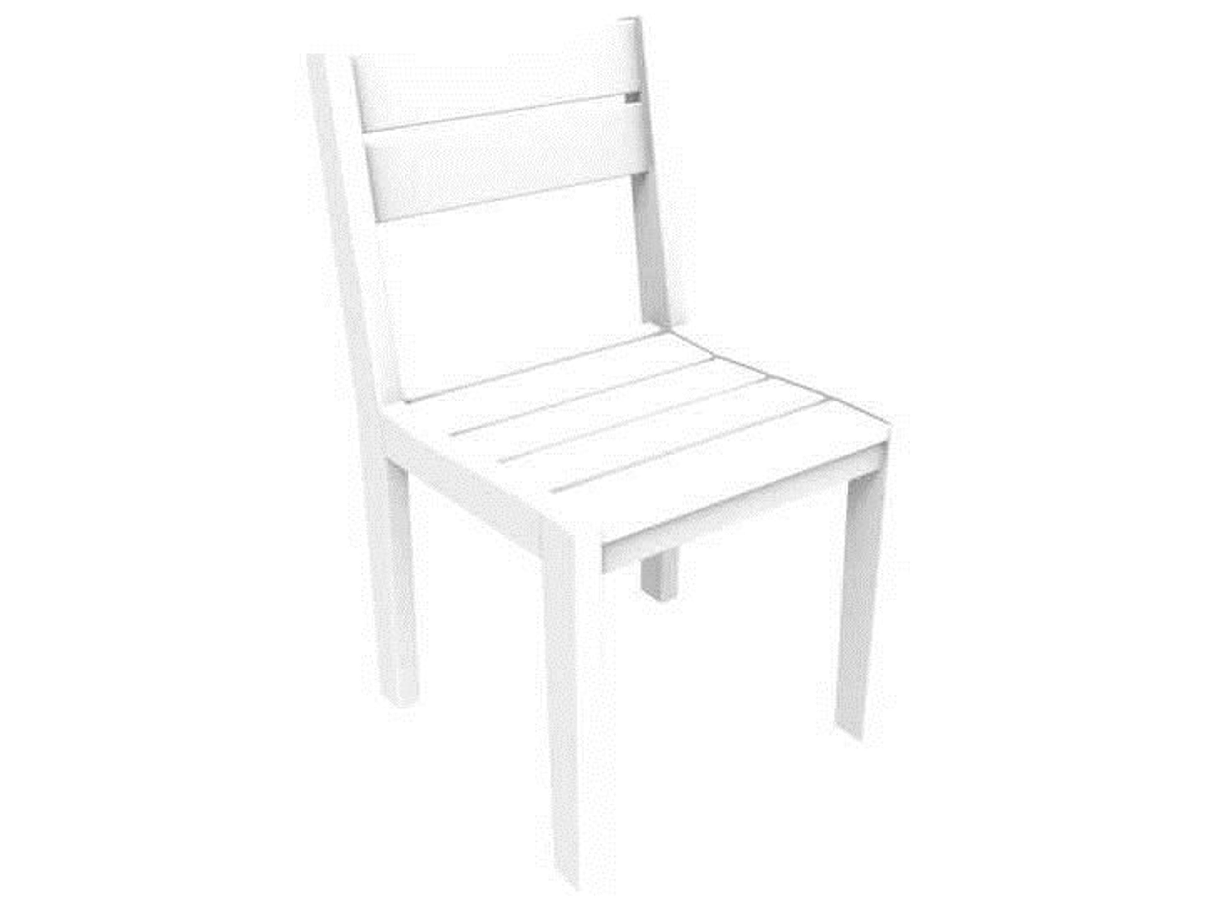Seaside Casual Coastline Recycled Plastic Cafe Fusion Outdoor Dining Side Chair