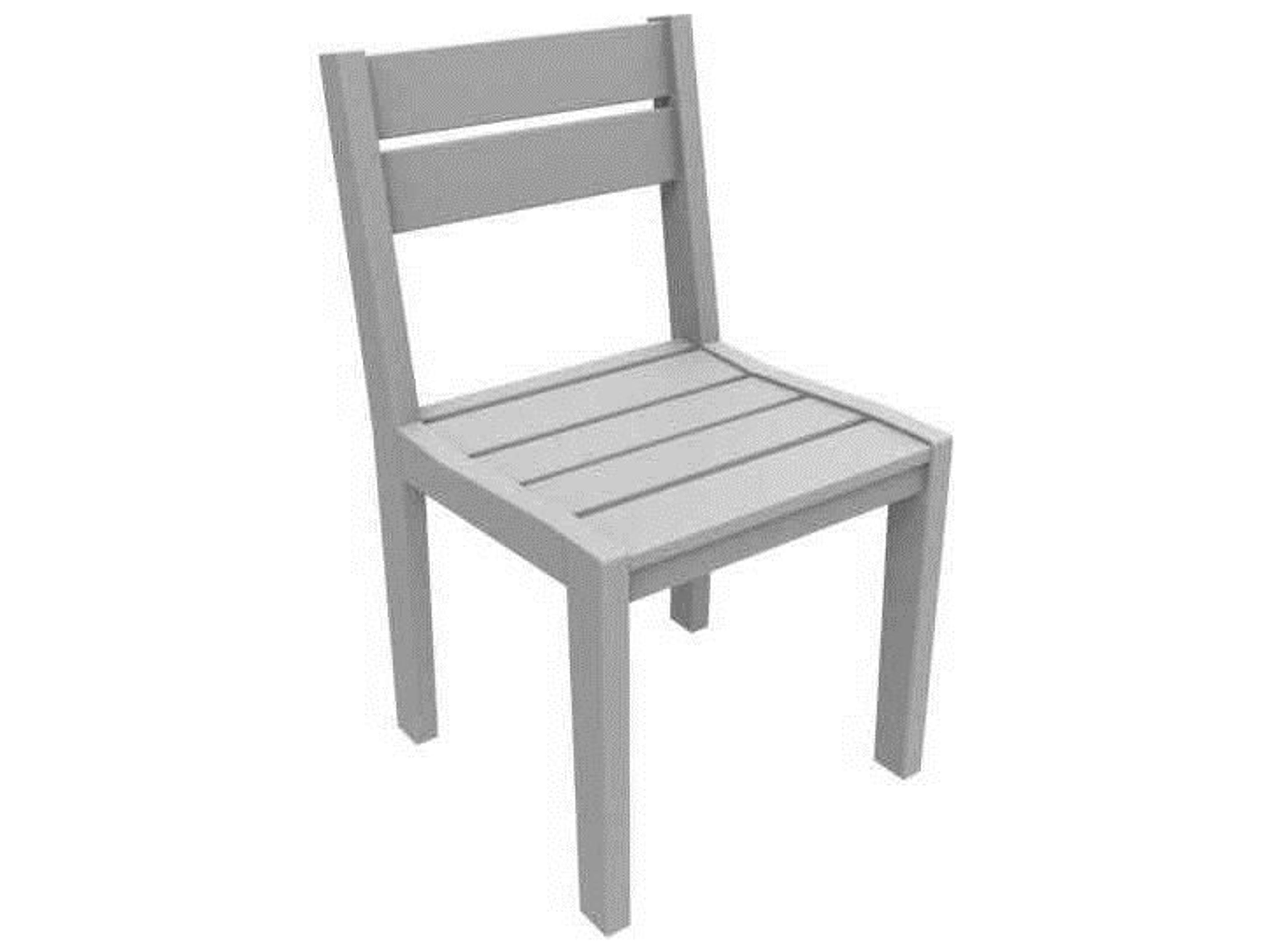 Seaside Casual Coastline Recycled Plastic Cafe Fusion Outdoor Dining Side Chair
