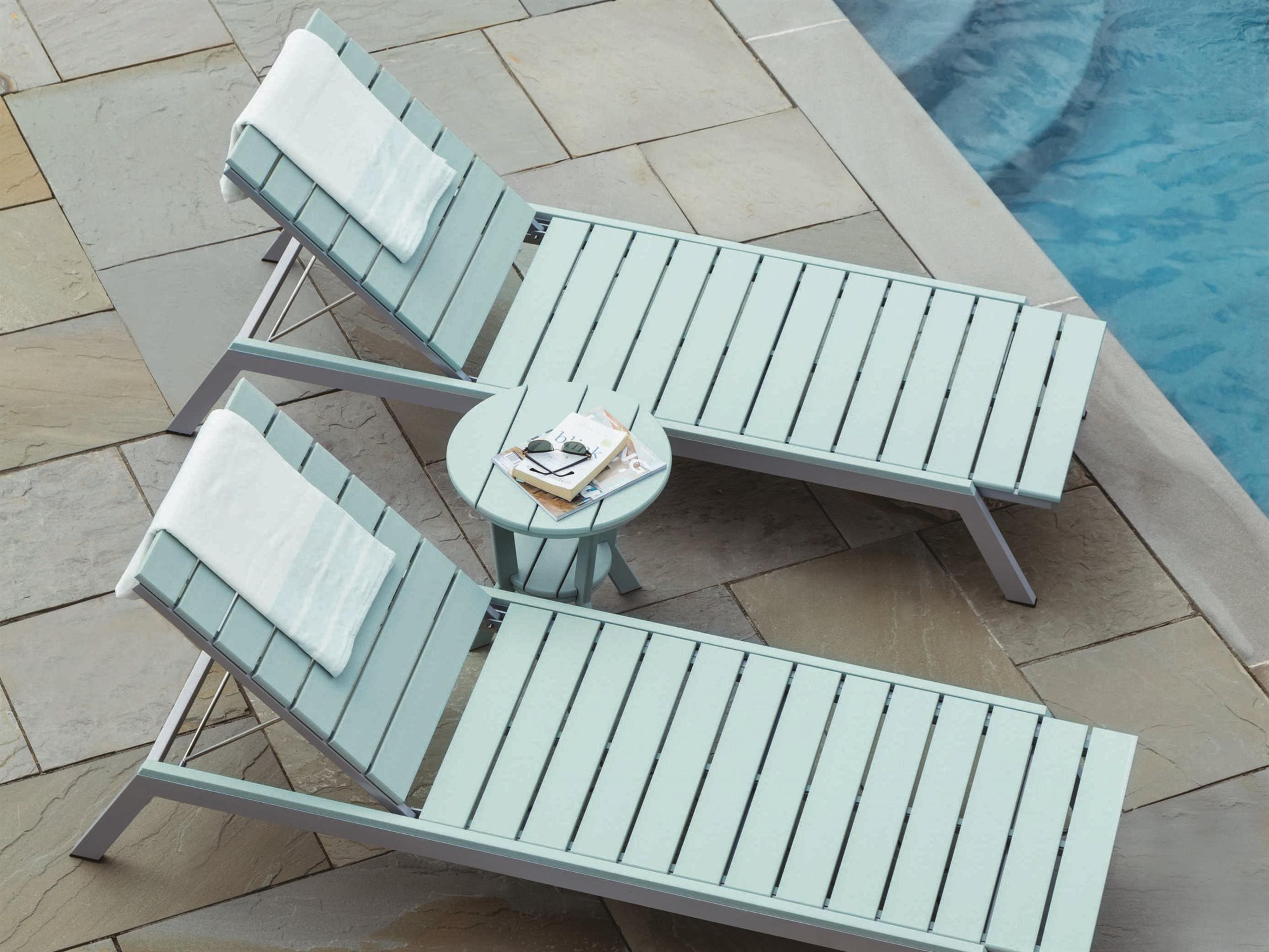 Seaside Casual Mad Aluminum Recycled Plastic Outdoor Lounge Set