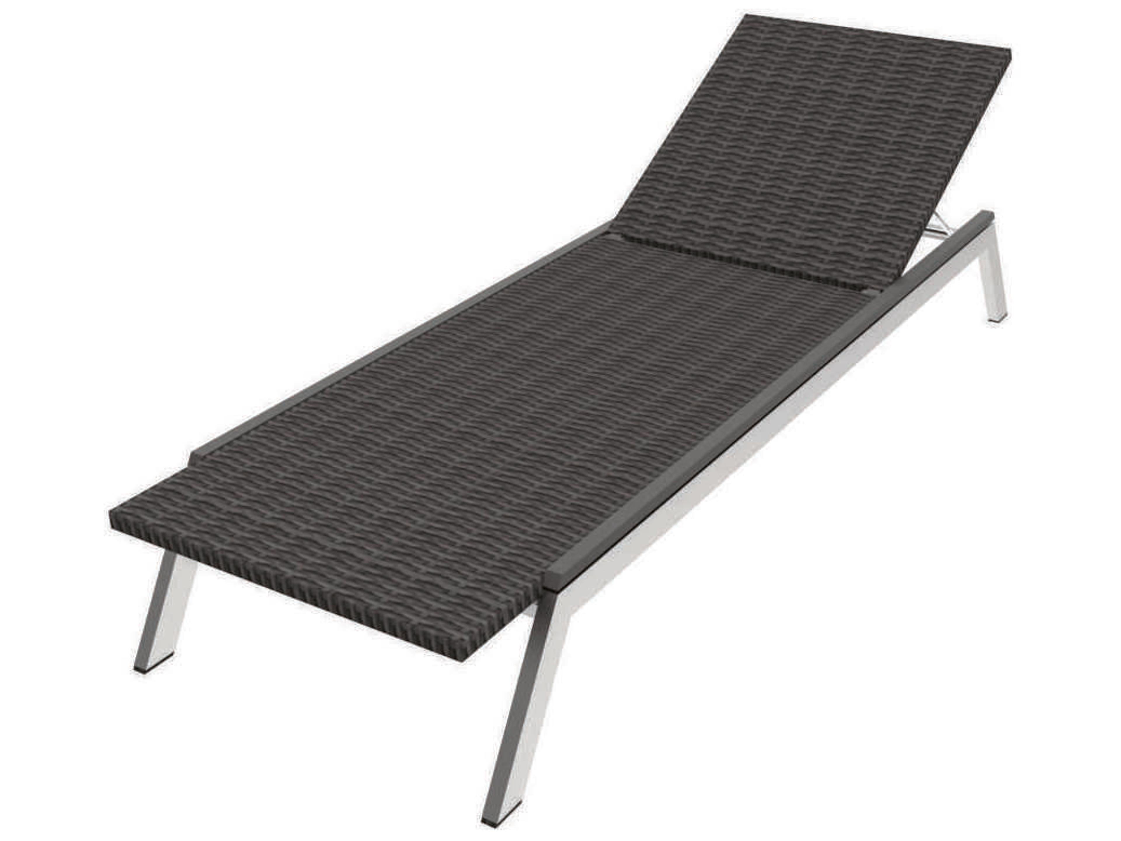 Mad Aluminum Wicker Patio Chaise Lounge