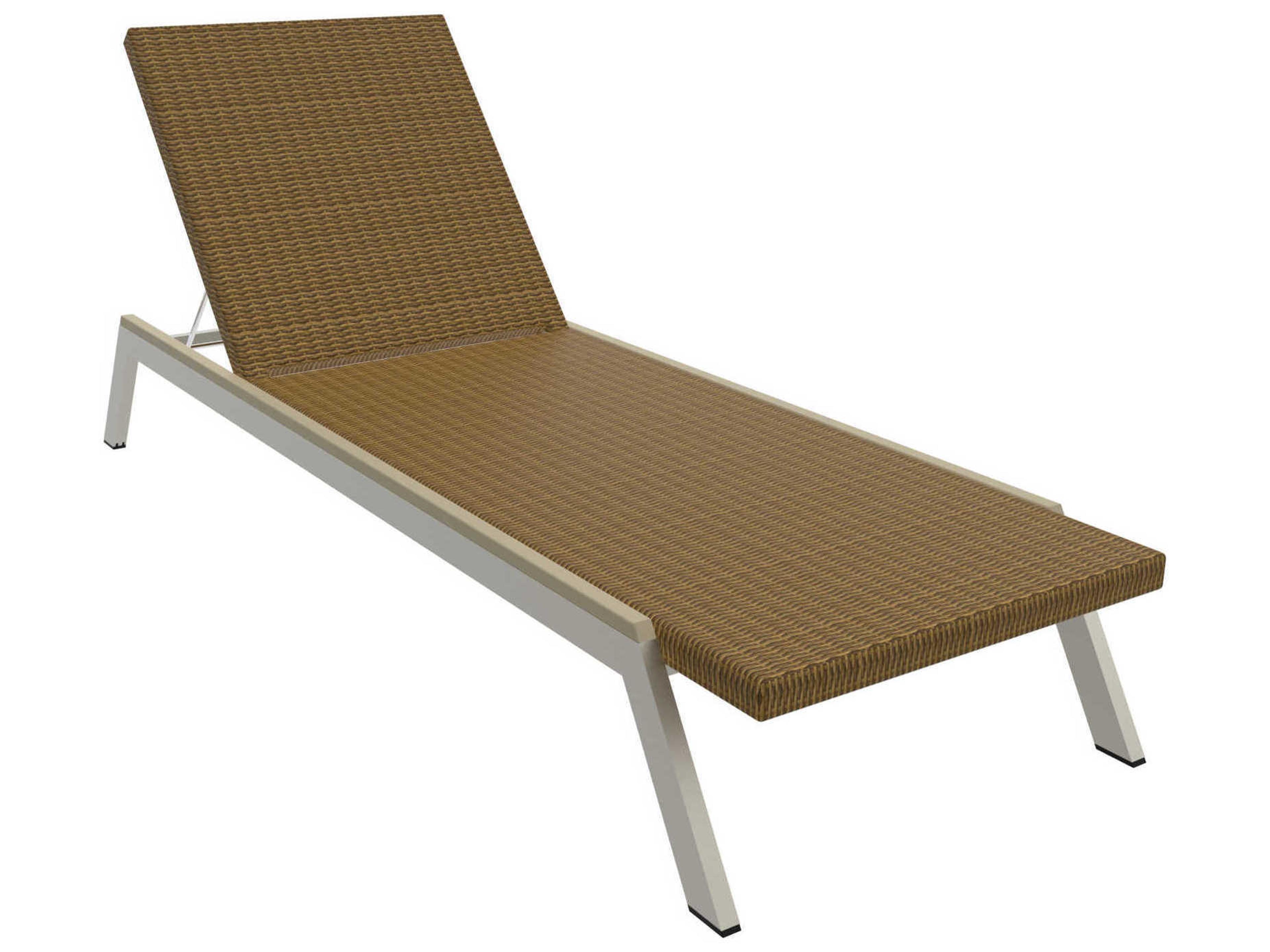 Seaside Casual Mad Aluminum Wicker Patio Chaise Lounge