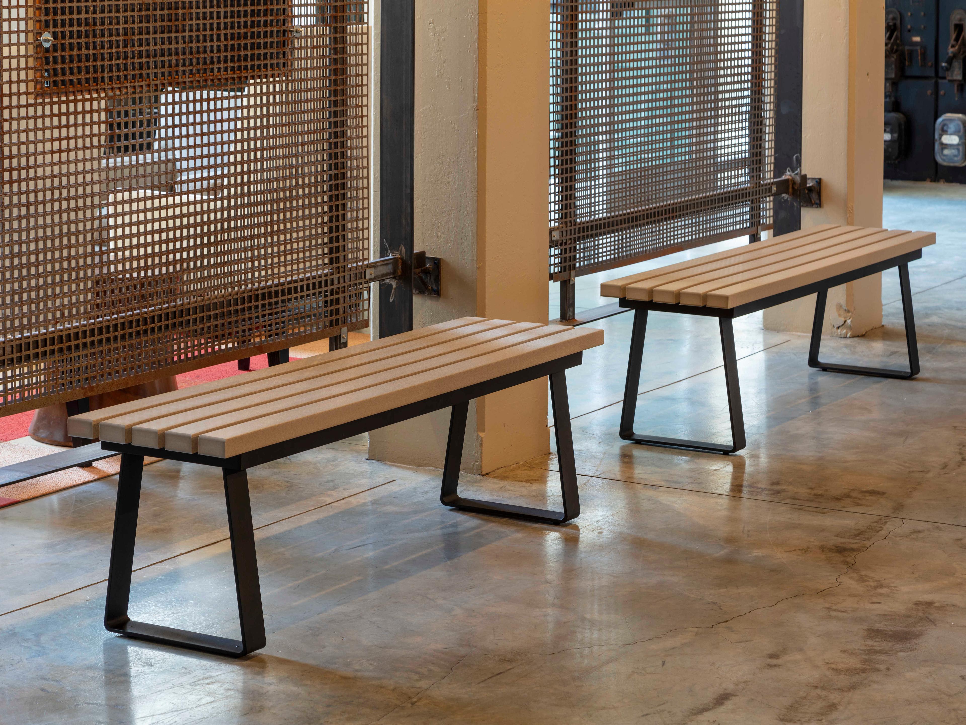 Seaside Casual Hip Aluminum Anchor Outdoor Patio Bench