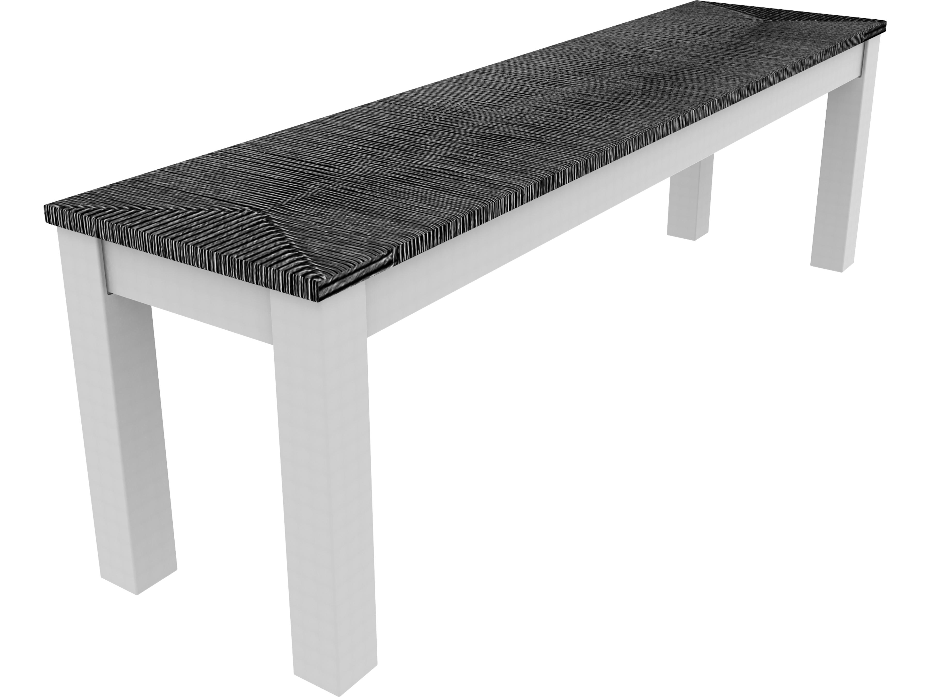 Greenwich Recycled Plastic Woven Dining Outdoor Bench