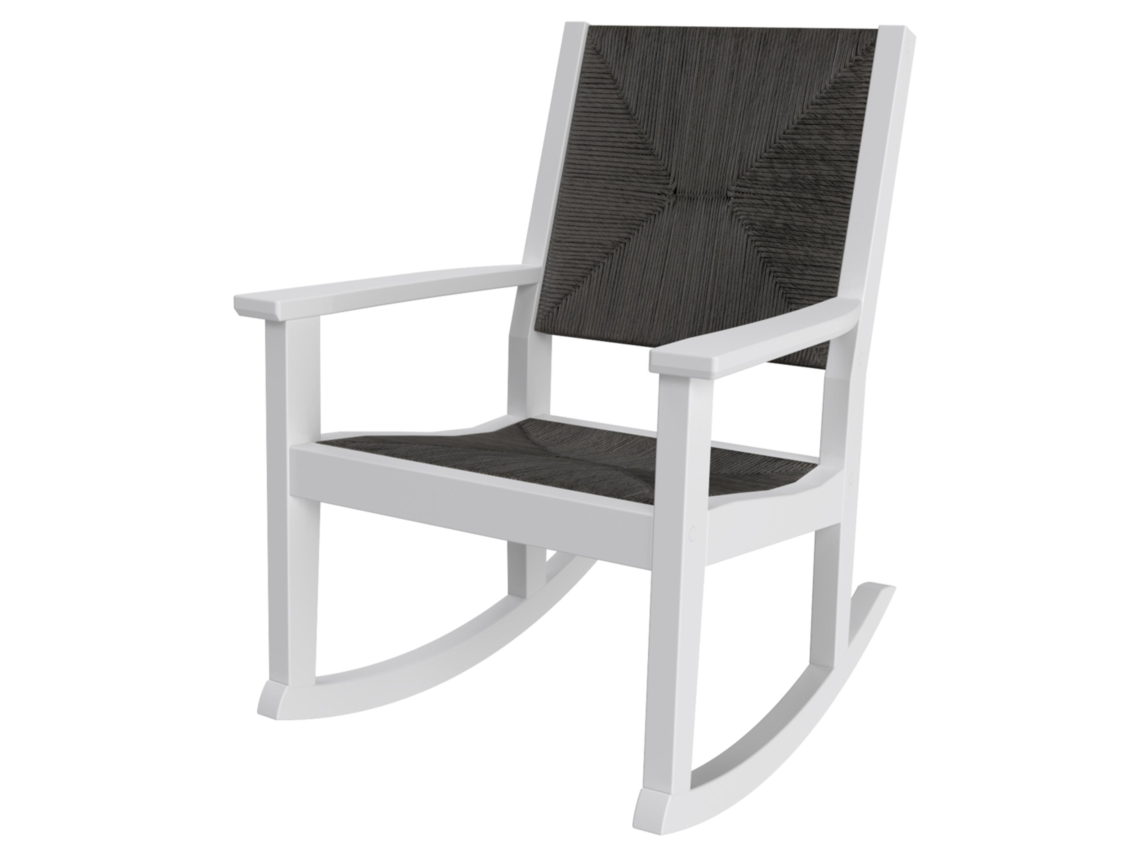 Greenwich Recycled Plastic Wicker Rocker Outdoor Lounge Chair