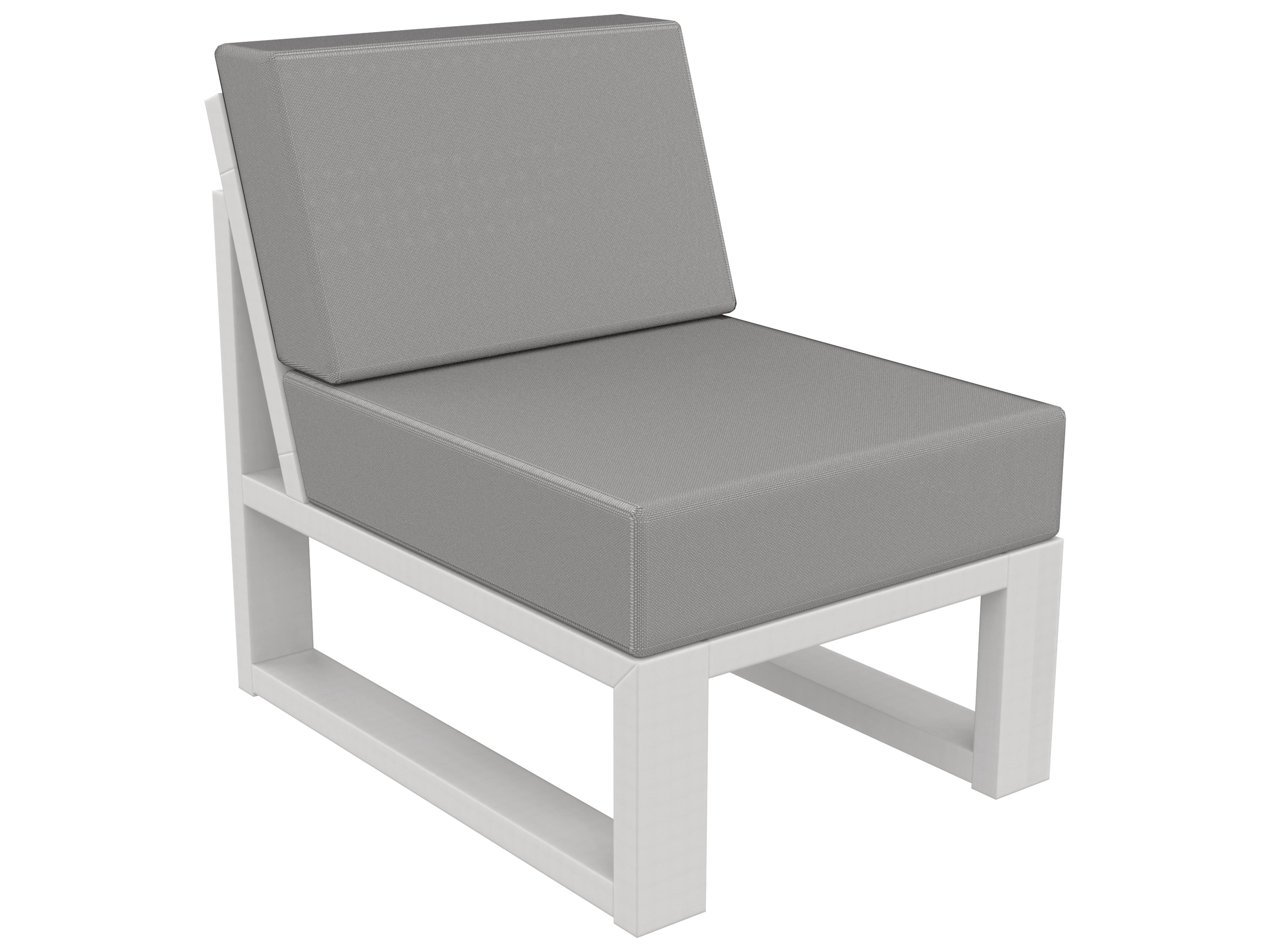 Mia Armless Sectional Chair Modern Outdoor Seating