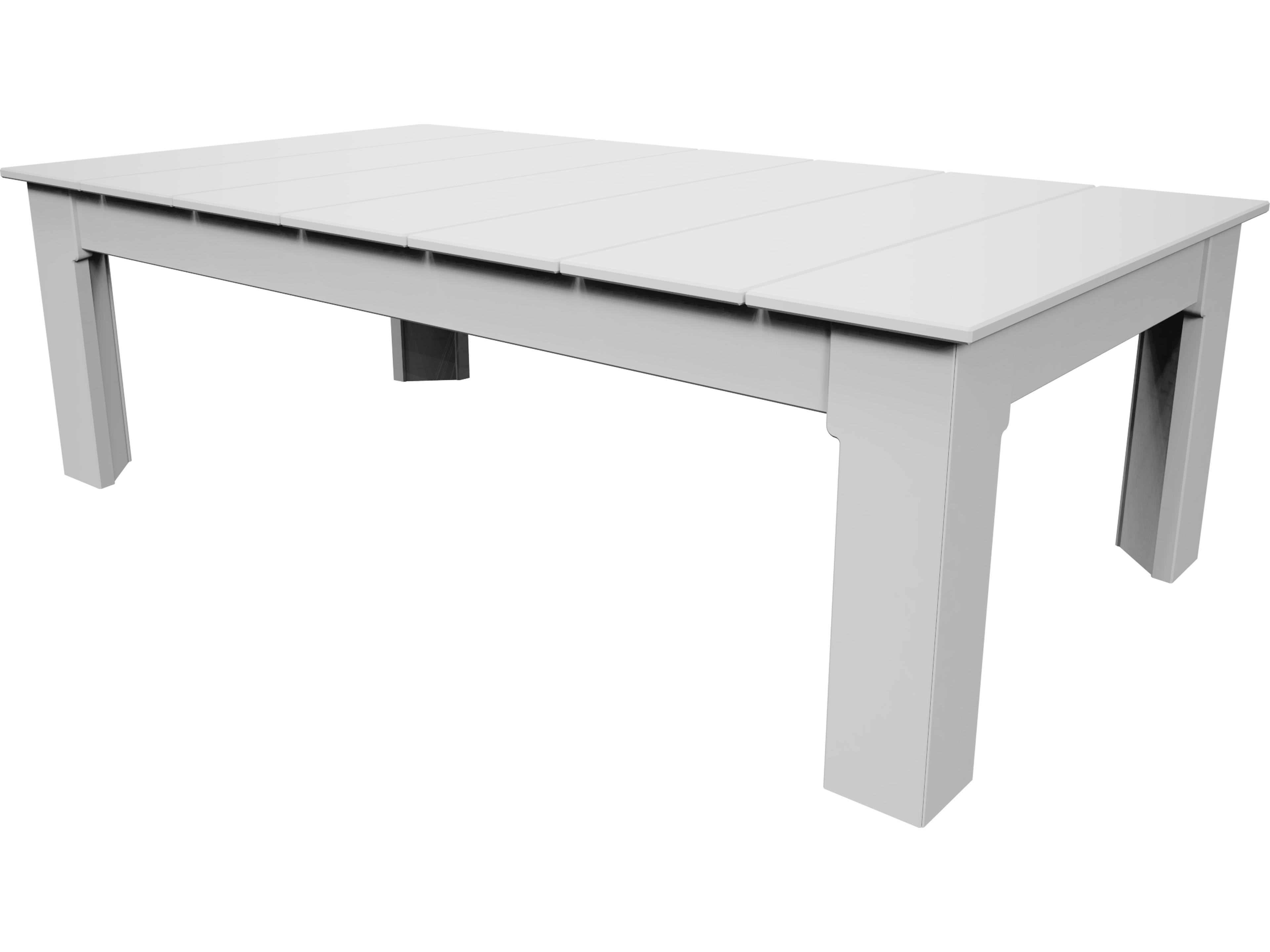 SUR Recycled Plastic 53"W x 29"D Rectangular Coffee Table