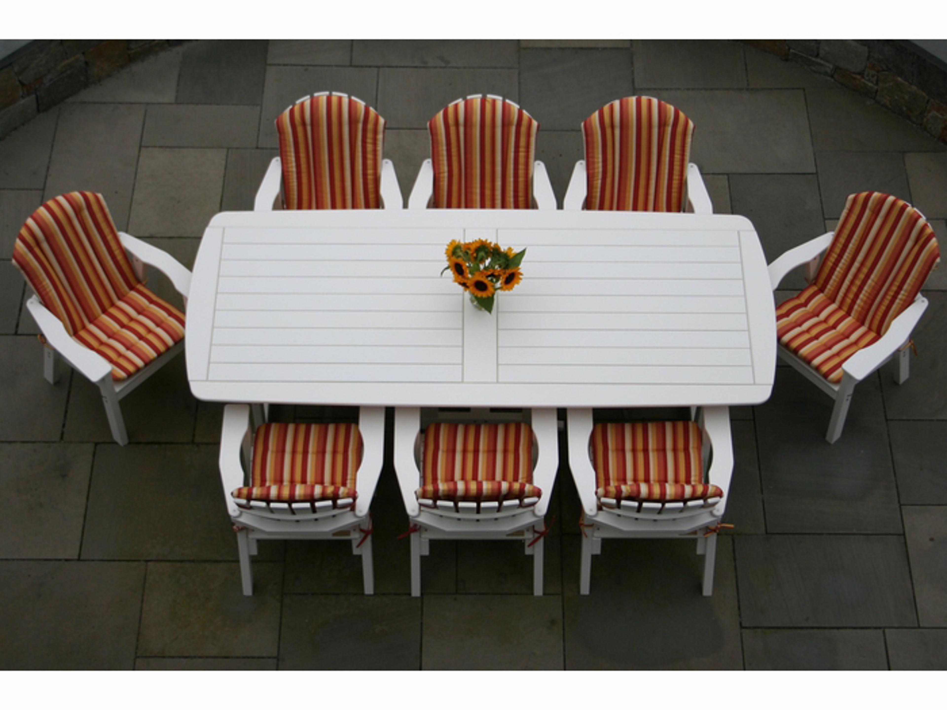 Classic Adirondack Recycled Plastic Outdoor Patio Dining Set