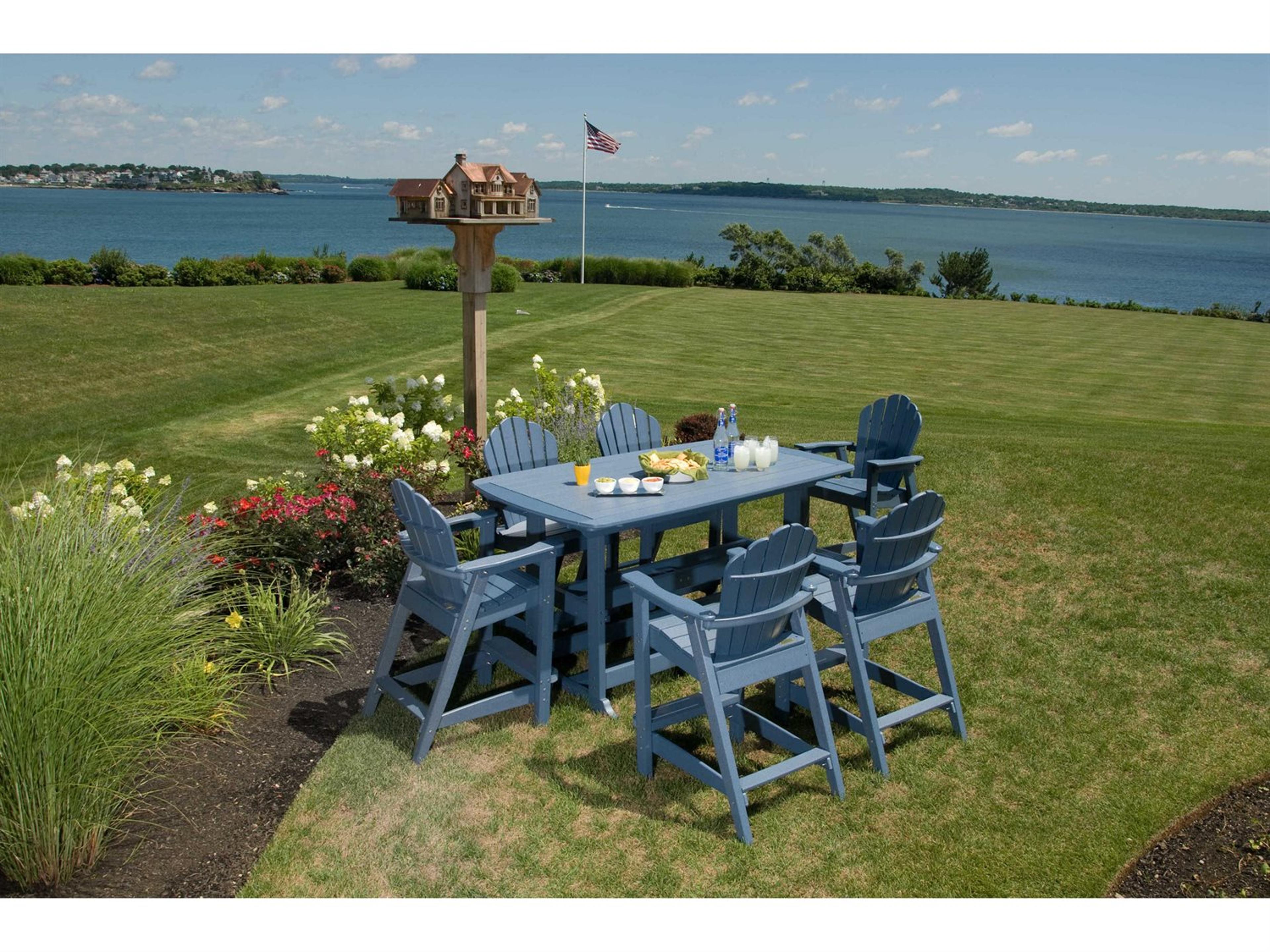 Classic Adirondack Recycled Plastic Bar Set