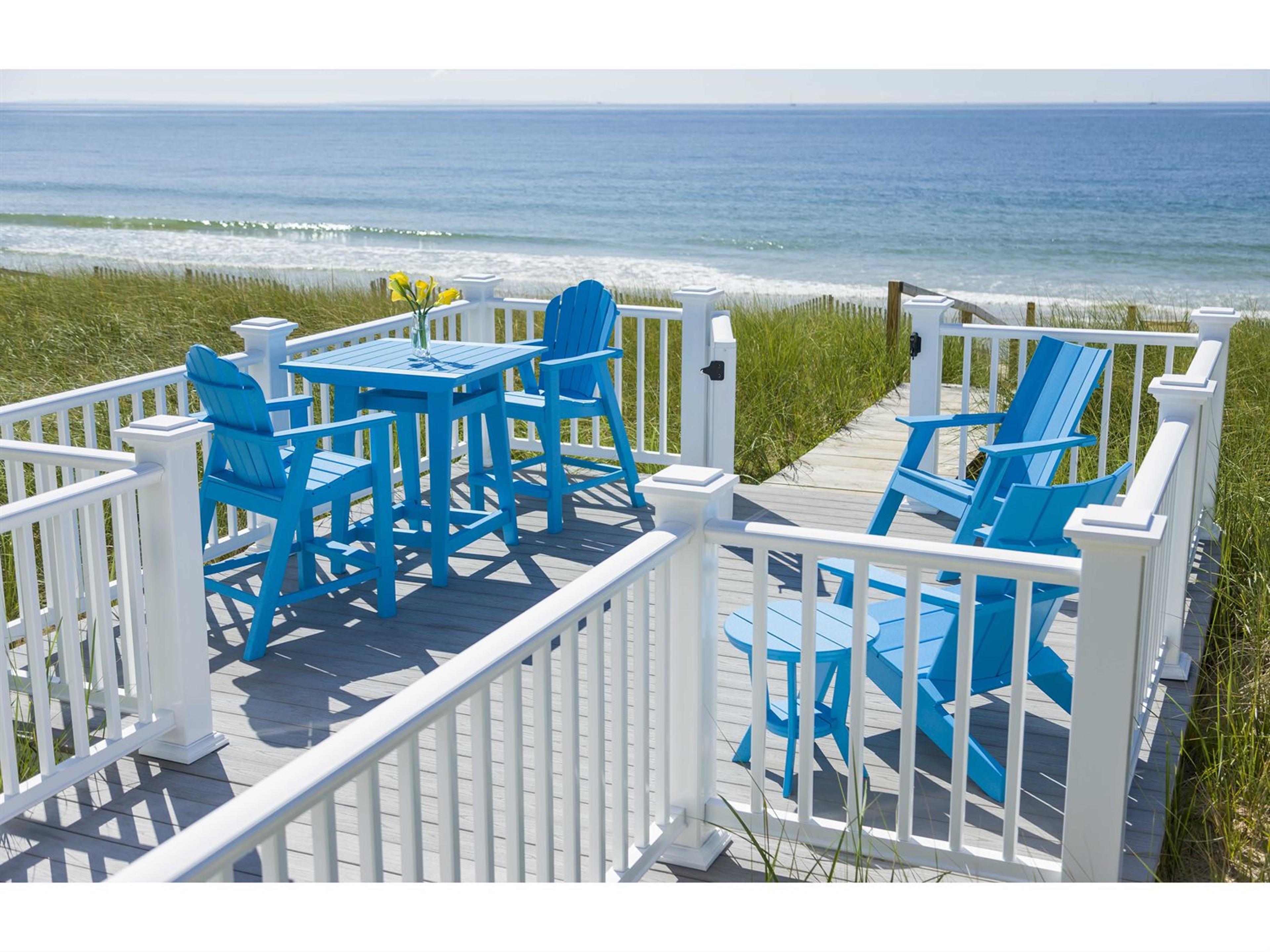 Classic Adirondack Recycled Plastic Counter Set