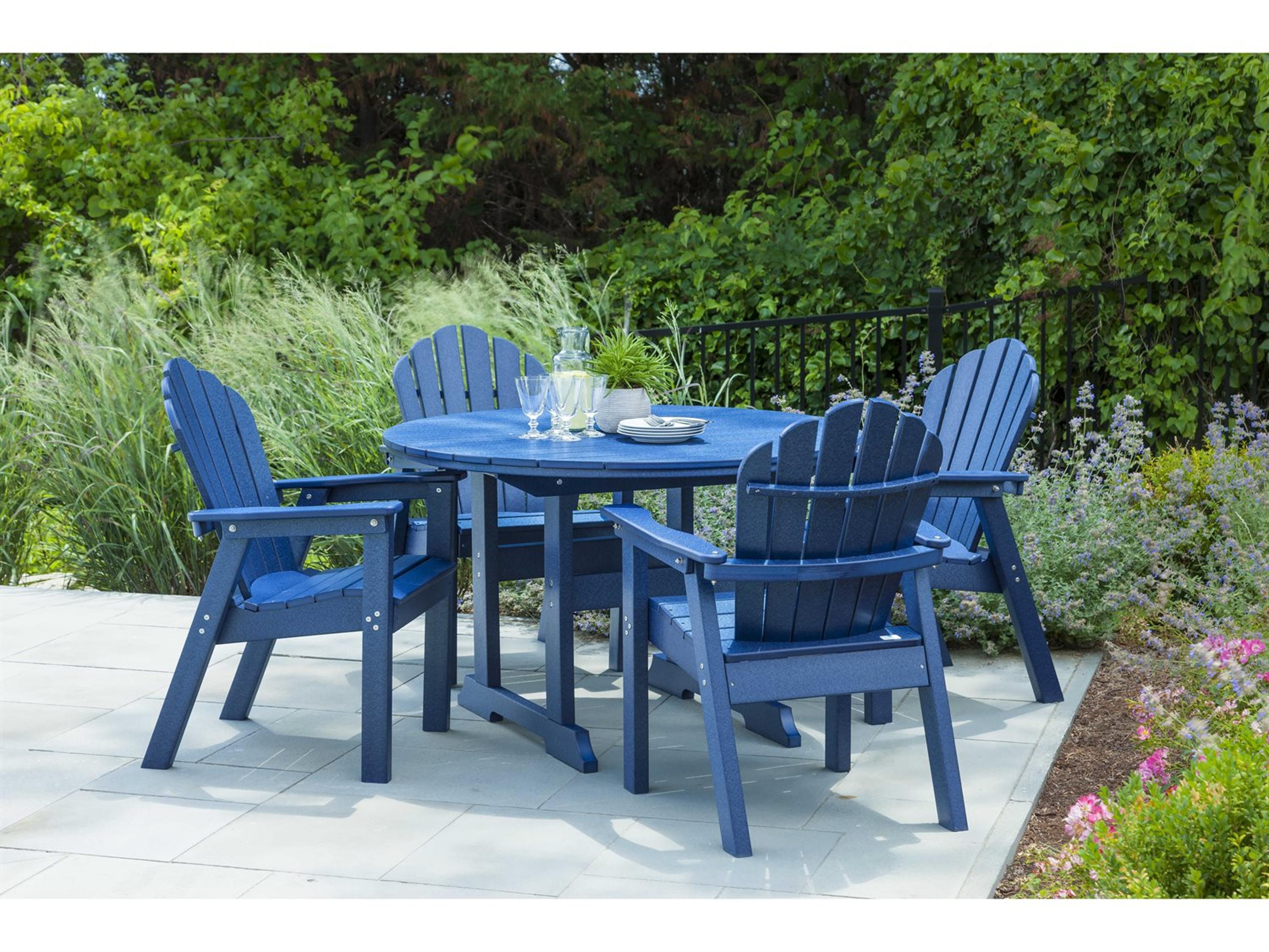 Classic Adirondack Recycled Plastic Patio Dining Set