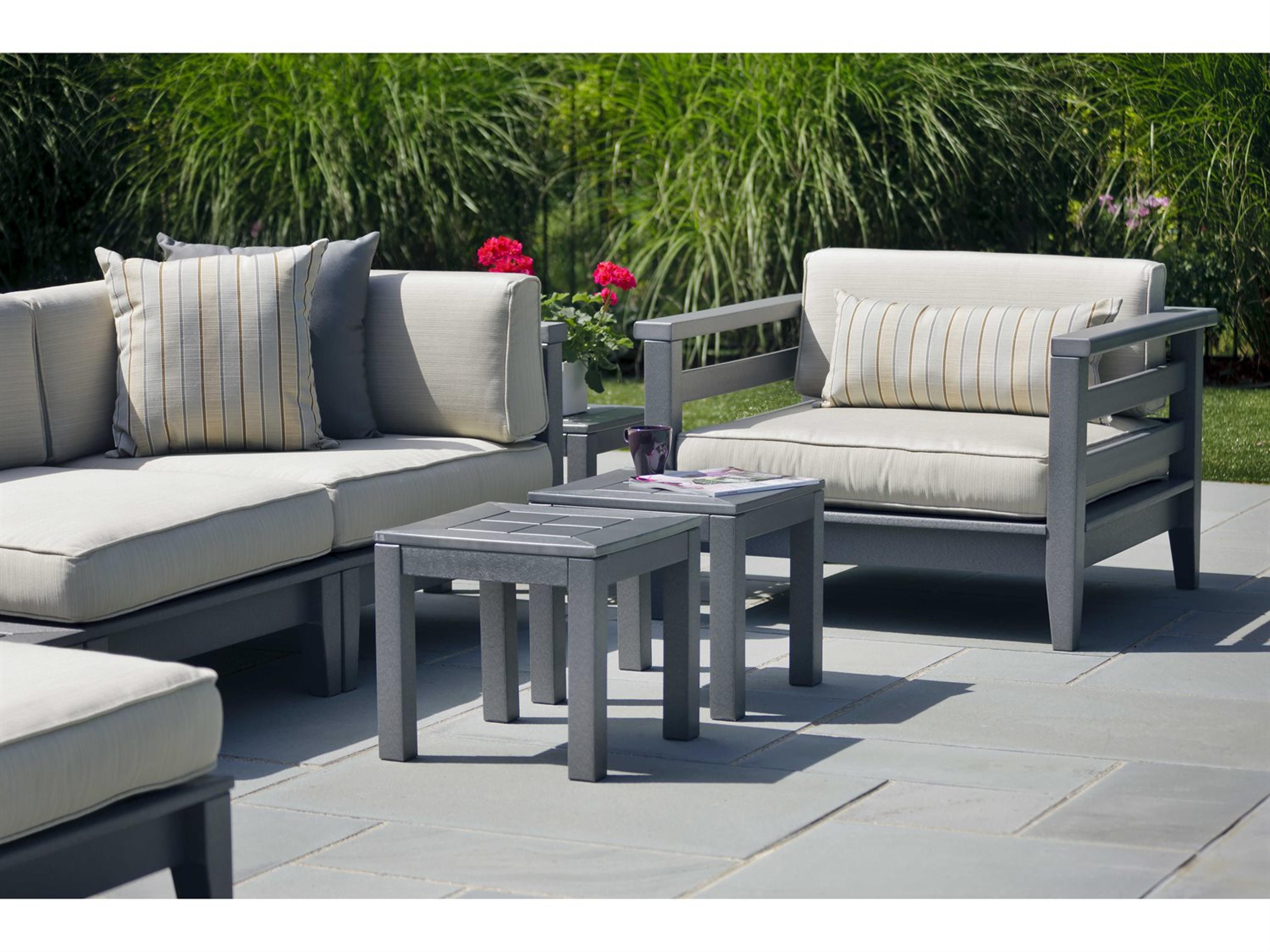Cambridge Recycled Plastic Cushion Sectional Patio Lounge Set