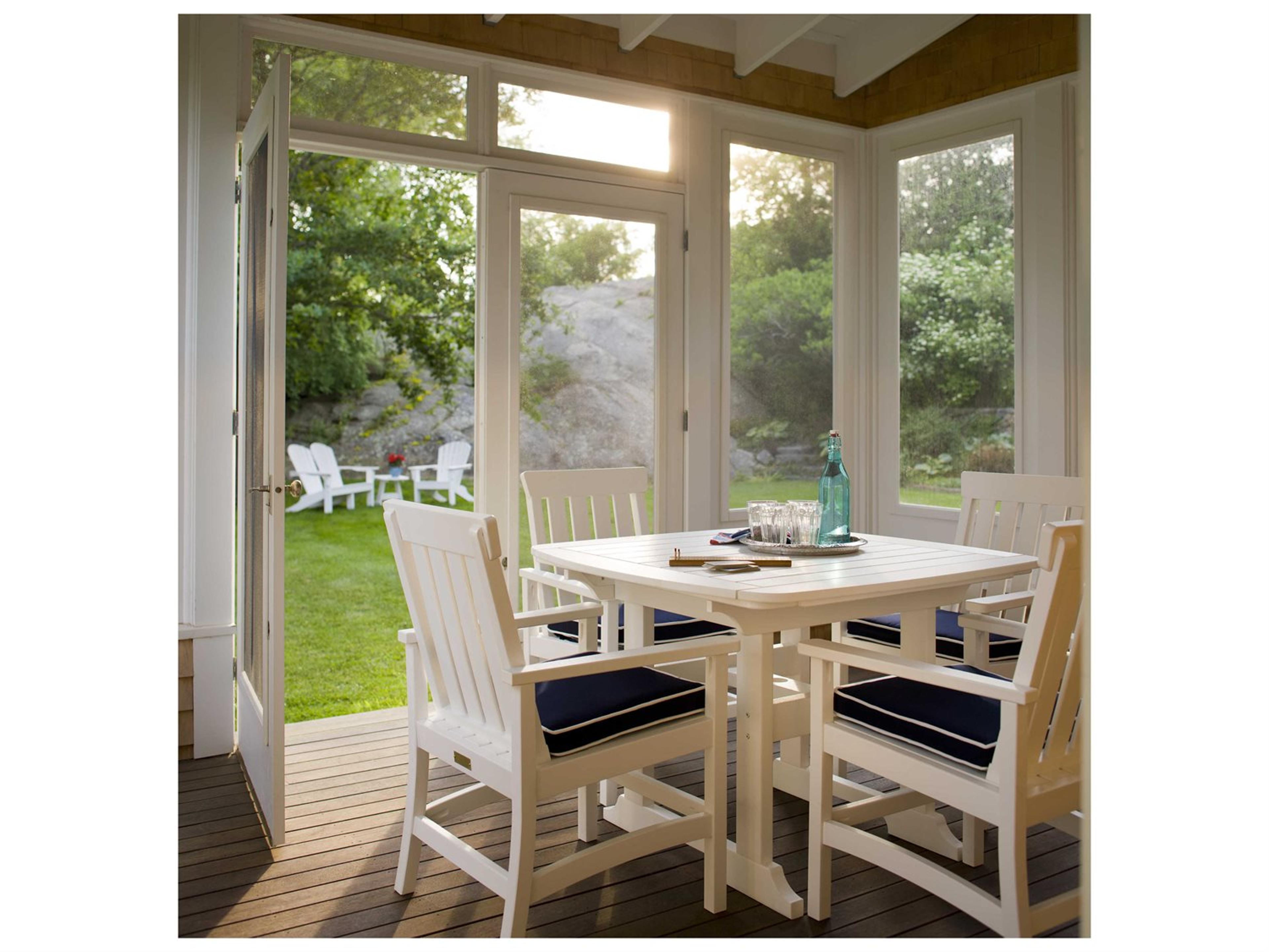 Complementary Pieces Recycled Plastic Hampton Outdoor Patio Dining Set