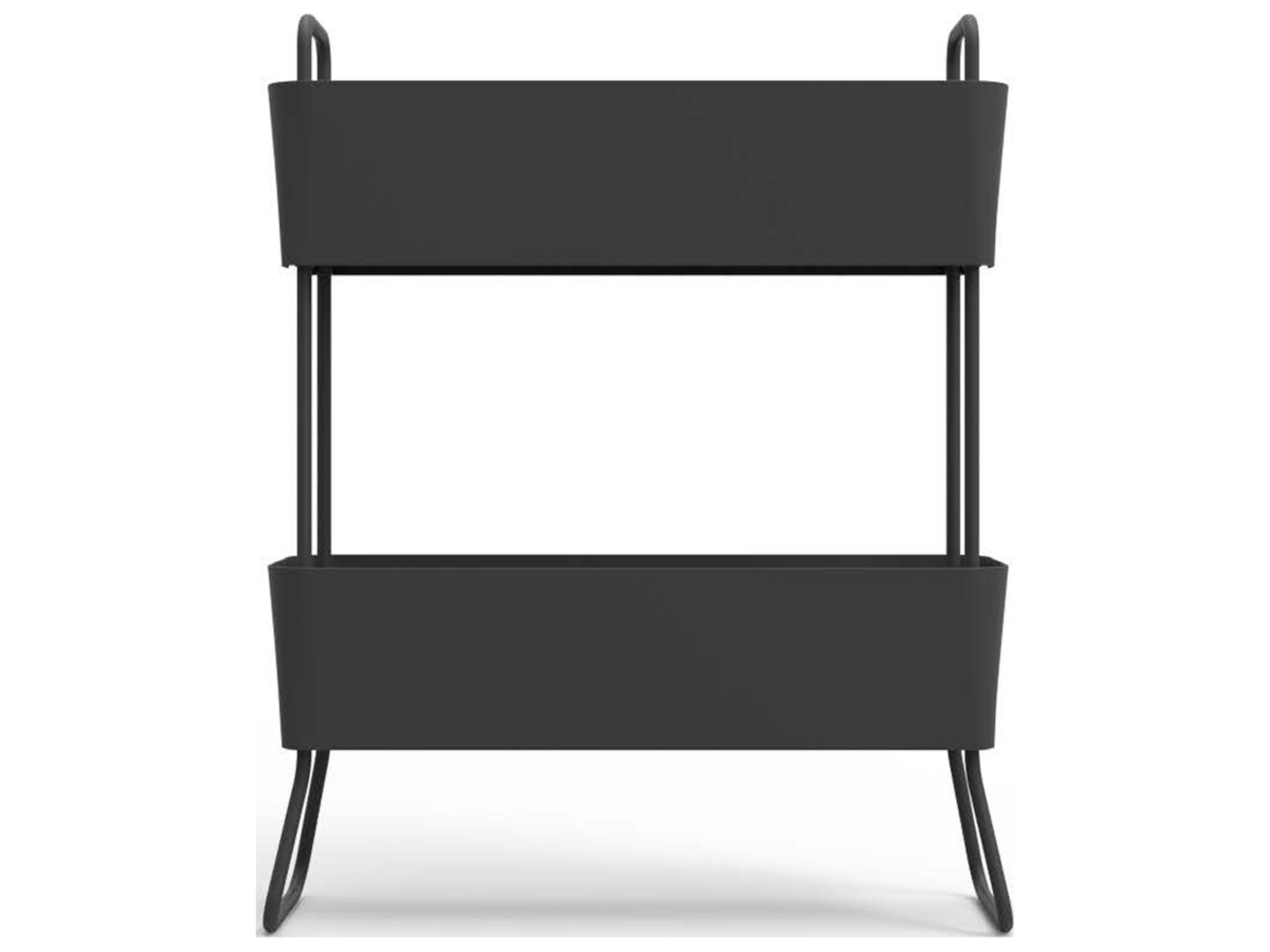 Via Aluminum Green Duo Planter