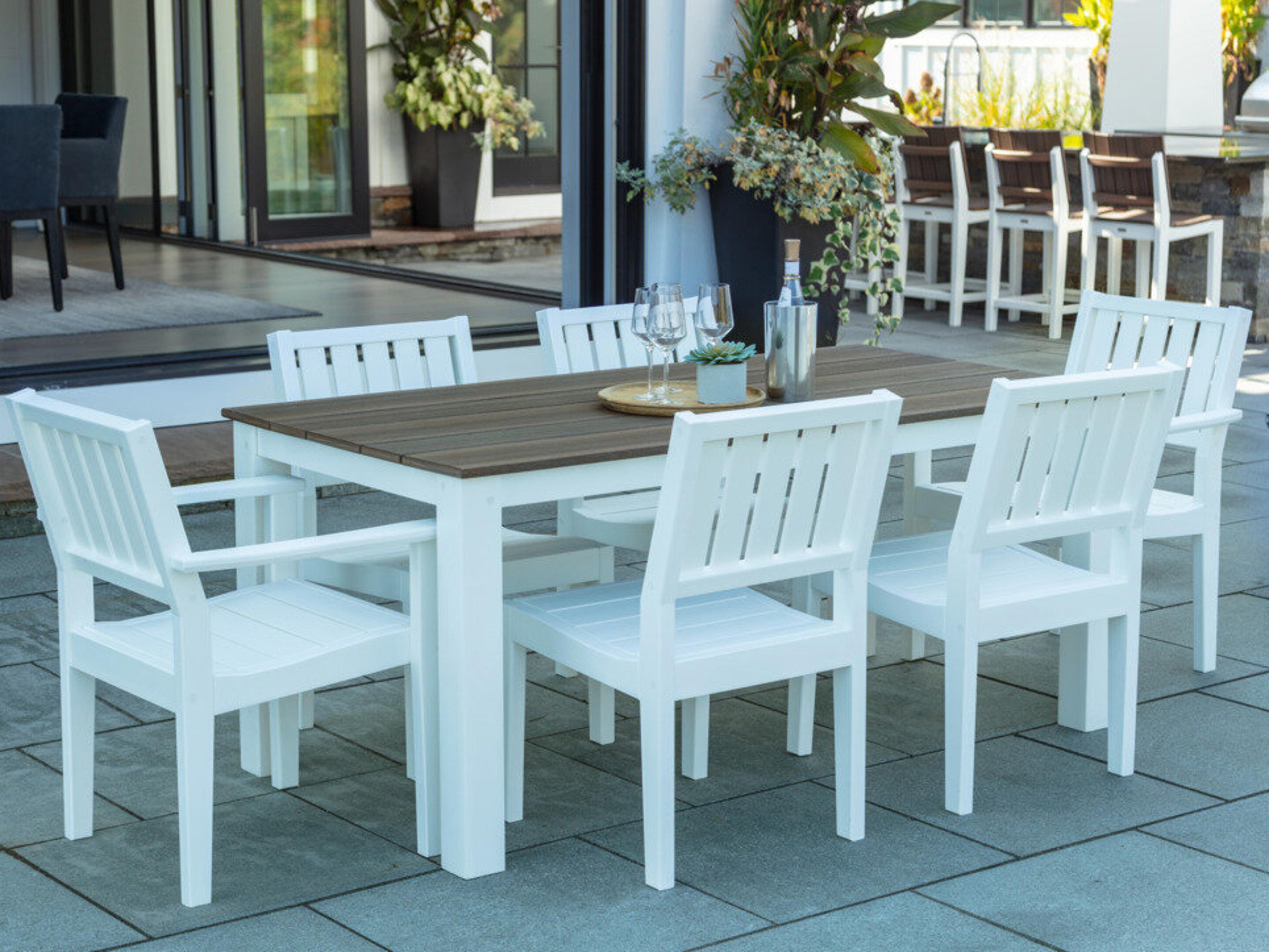 Greenwich Recycled Plastic Outdoor Patio Dining Set