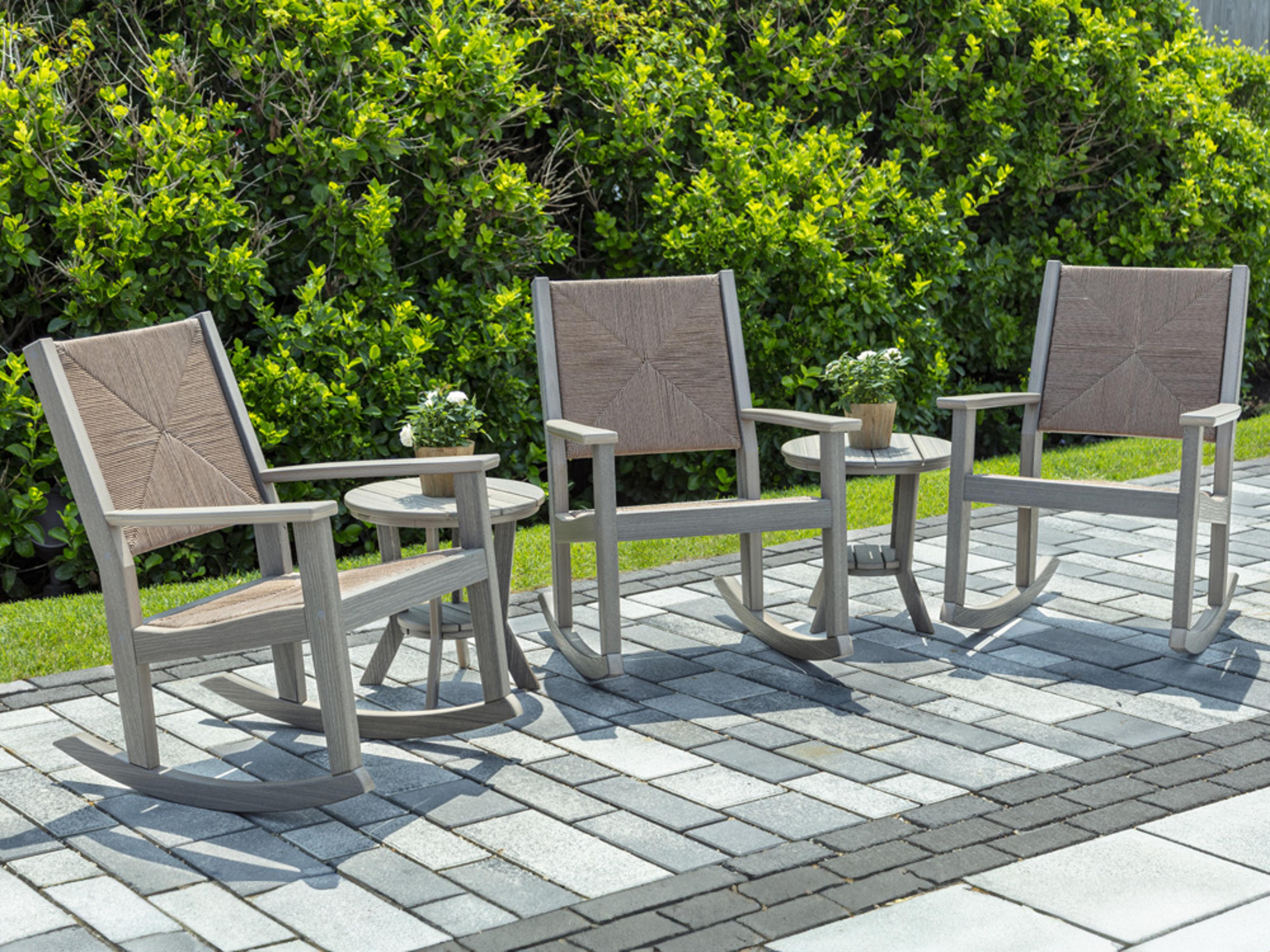 Greenwich Recycled Plastic Wicker Patio Lounge Set