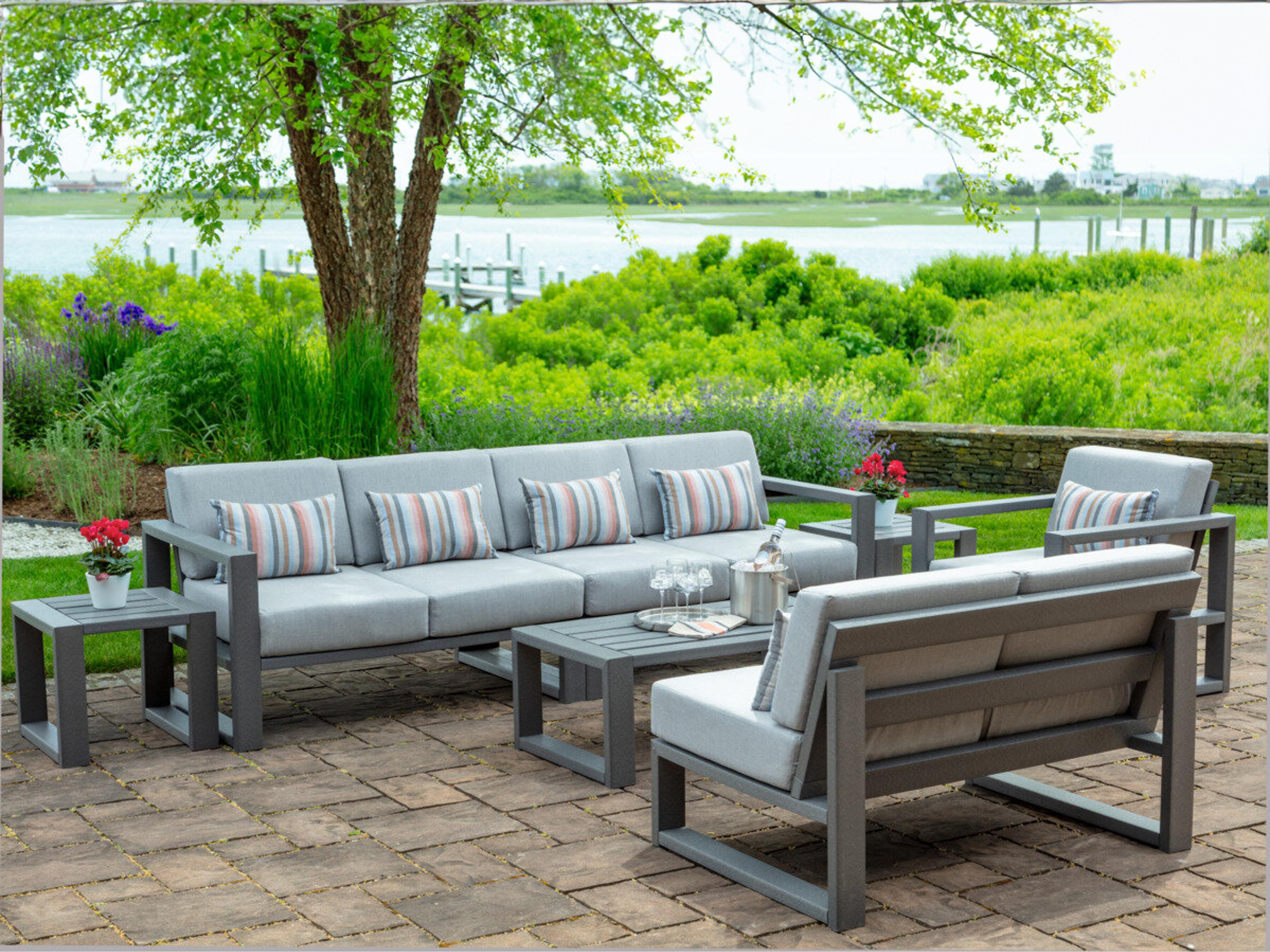 Mia Recycled Plastic Cushion Outdoor Patio Lounge Set