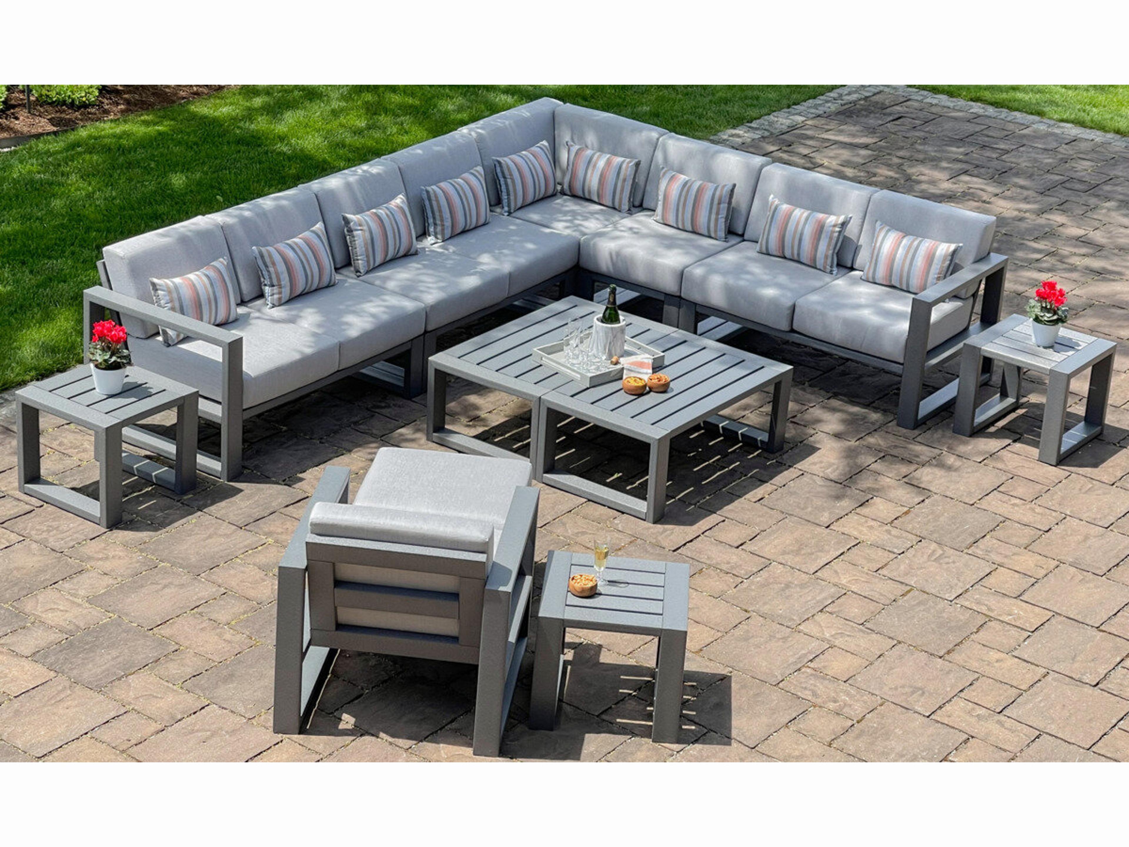 Mia Recycled Plastic Cushion Patio Lounge Set