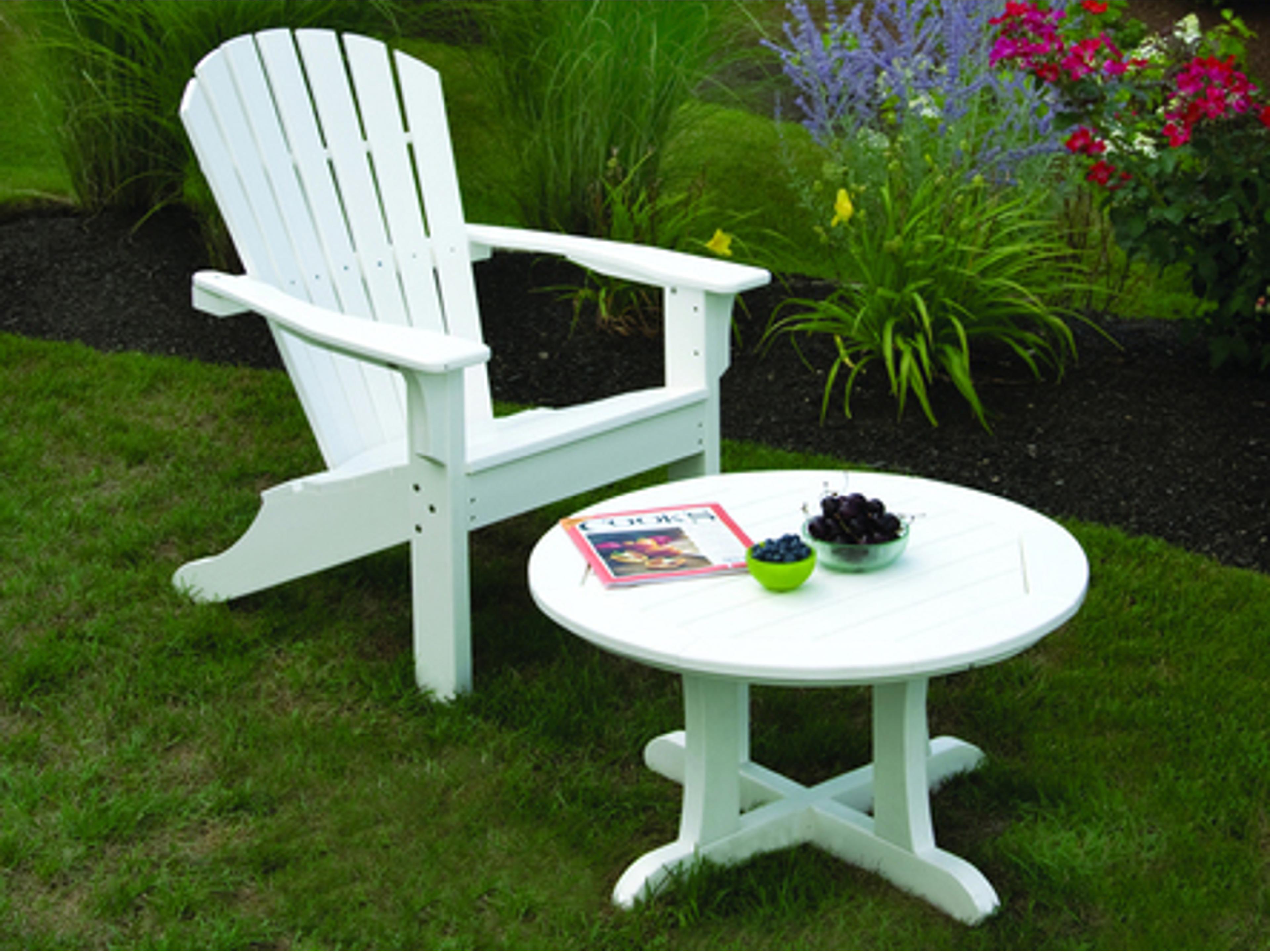 Shellback Adirondack Recycled Plastic Outdoor Patio Lounge Set
