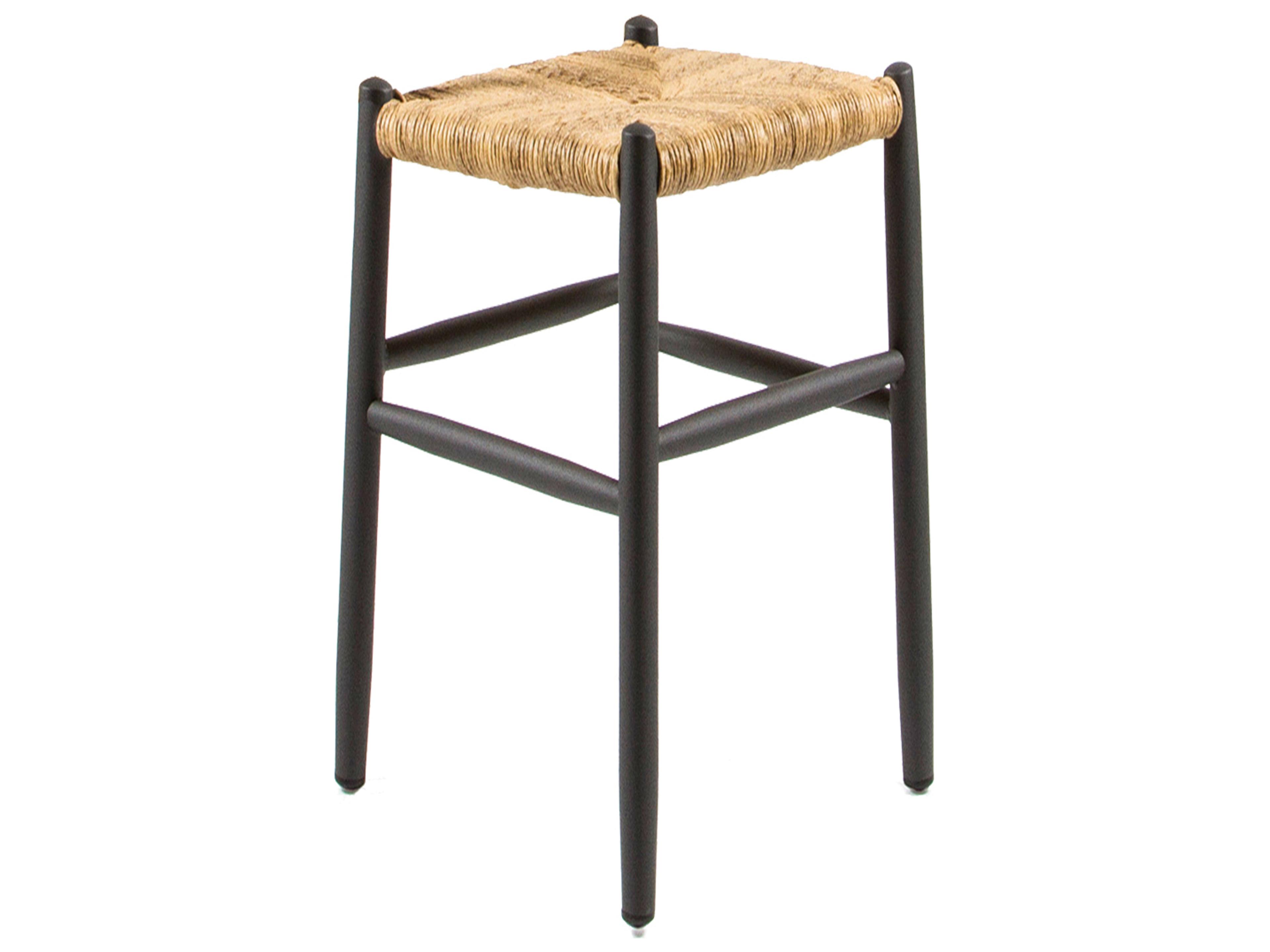 Via Aluminum H75 Stipa Stackable Outdoor Patio Bar Stool