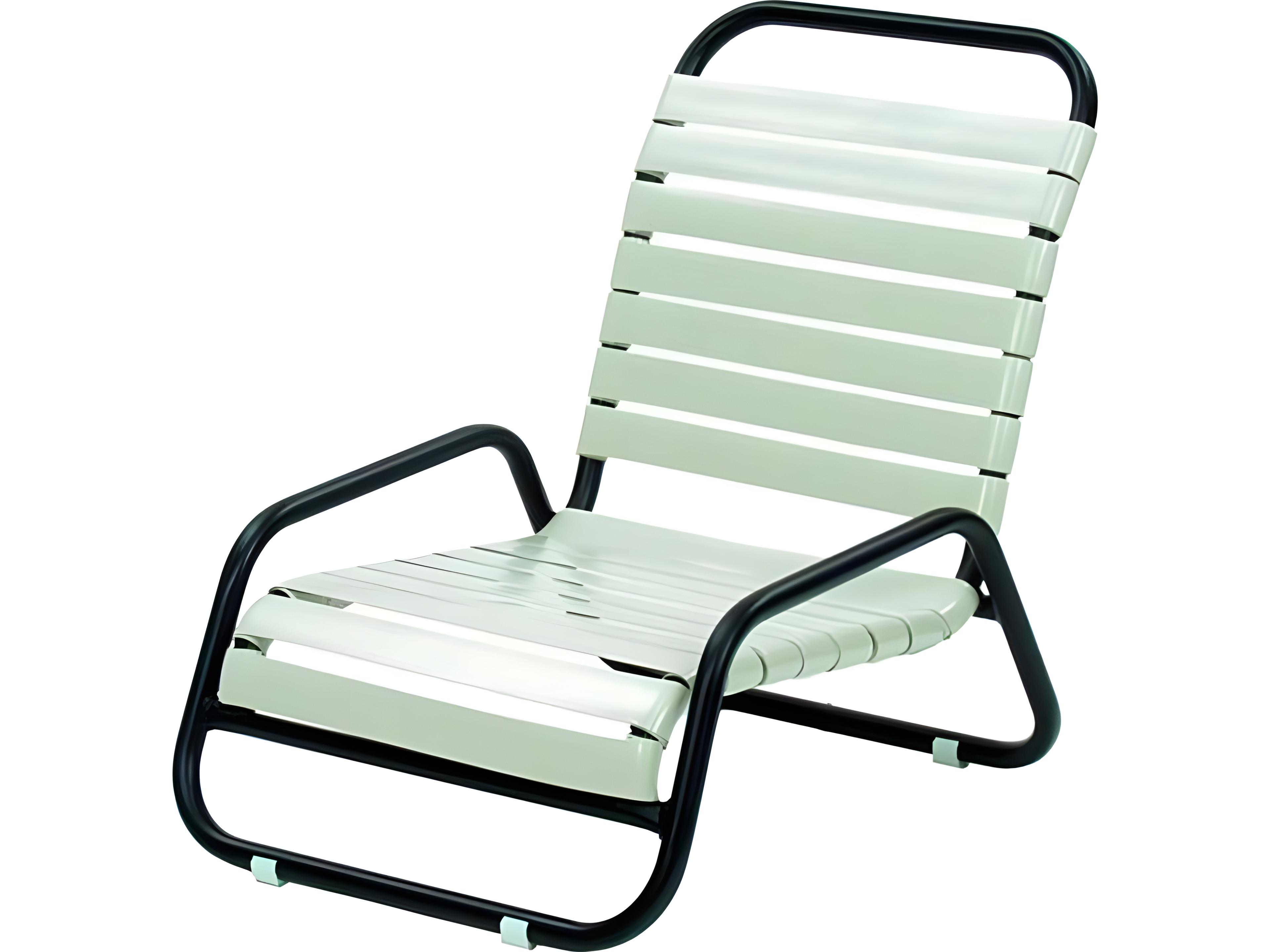Sanibel Strap Aluminum Arm Outdoor Lounge Chair