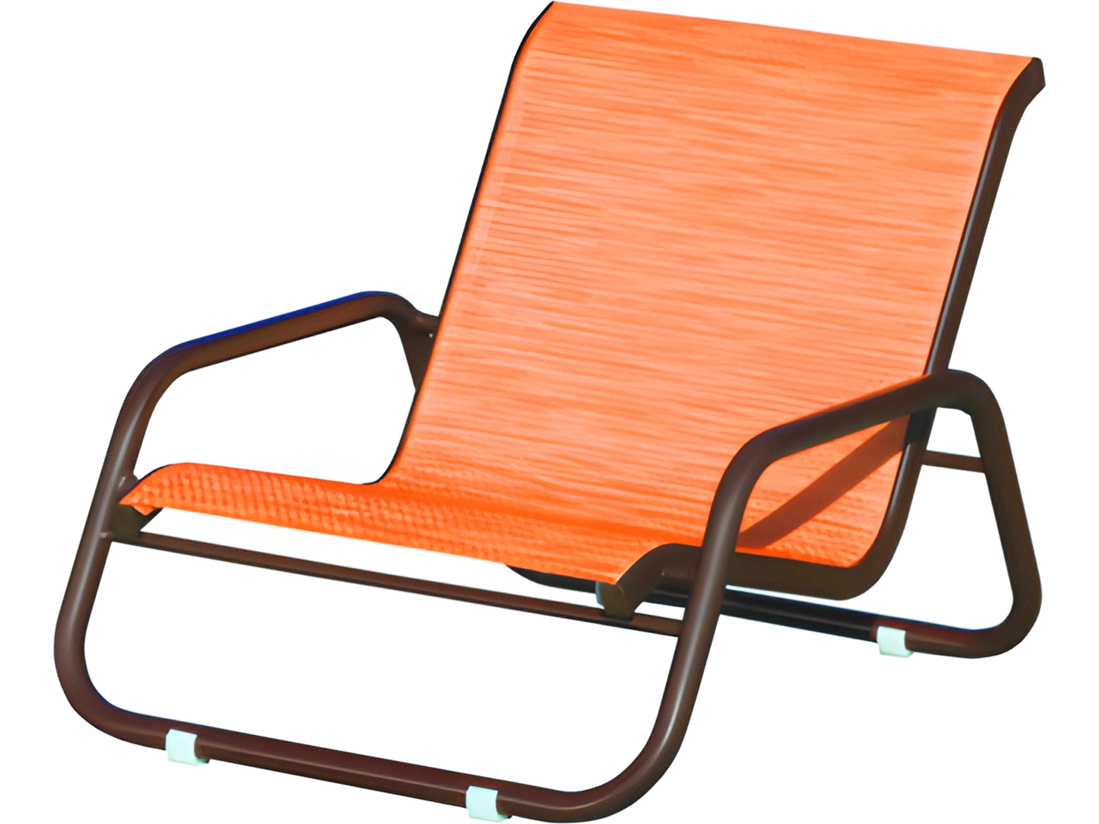 Sanibel Sling Aluminum Sand Patio Lounge Chair