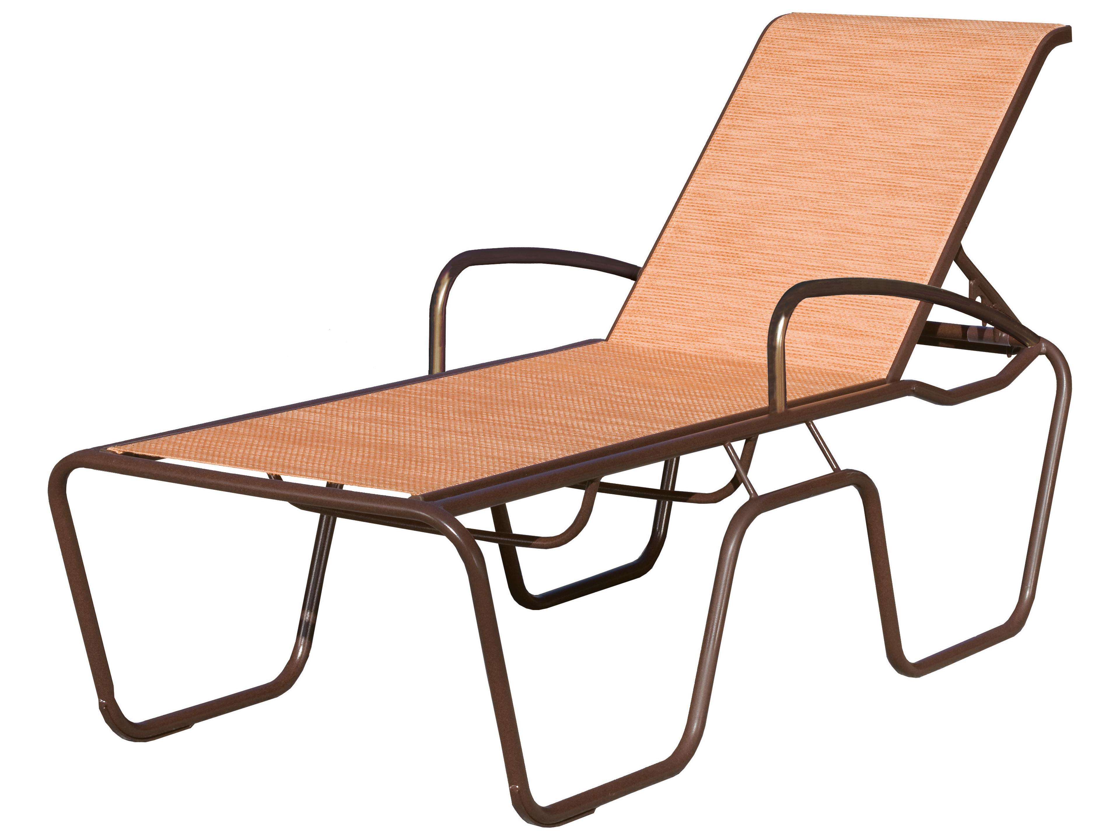 Sanibel Sling Aluminum Hi Seat Patio Chaise Lounge