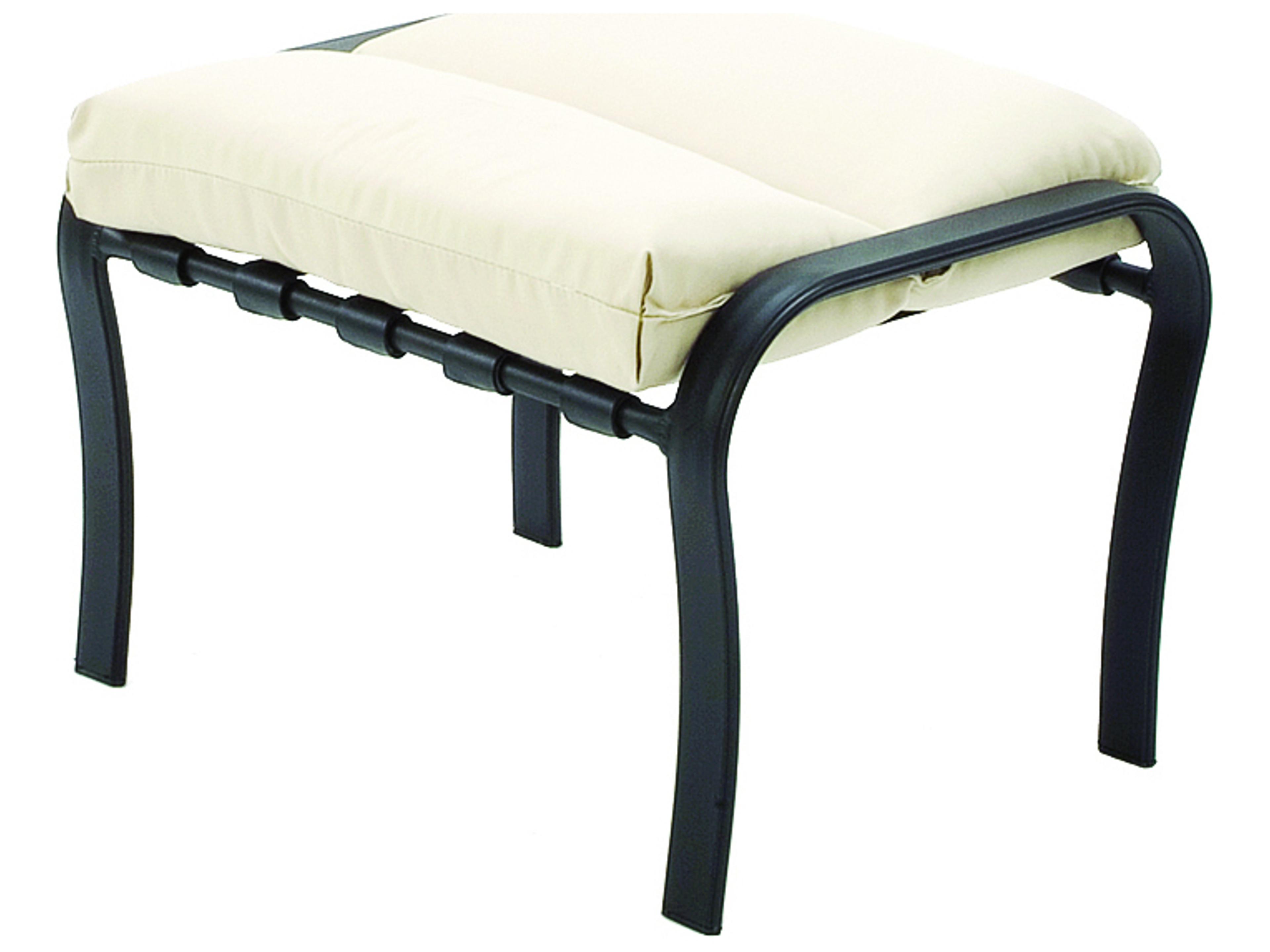 Rosetta Cushion Aluminum Outdoor Ottoman