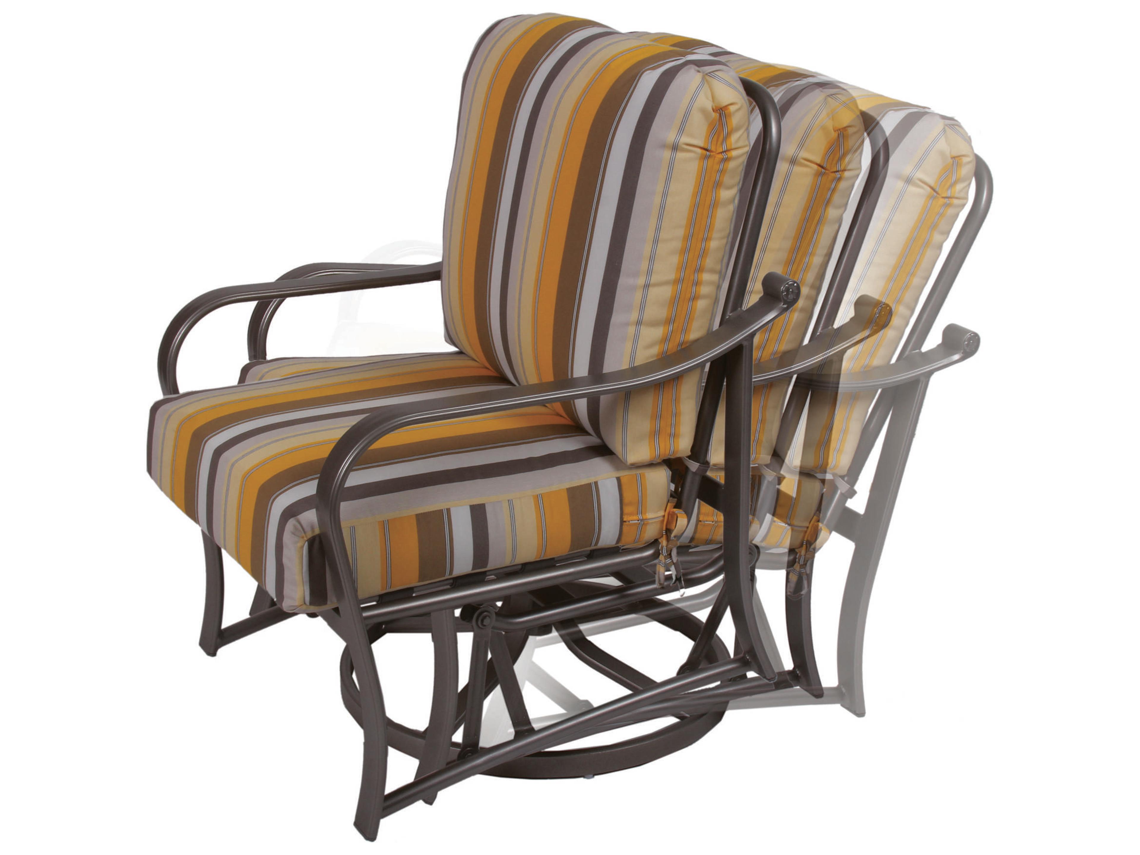 Suncoast Rosetta Aluminum Swivel Glider Patio Lounge Chair