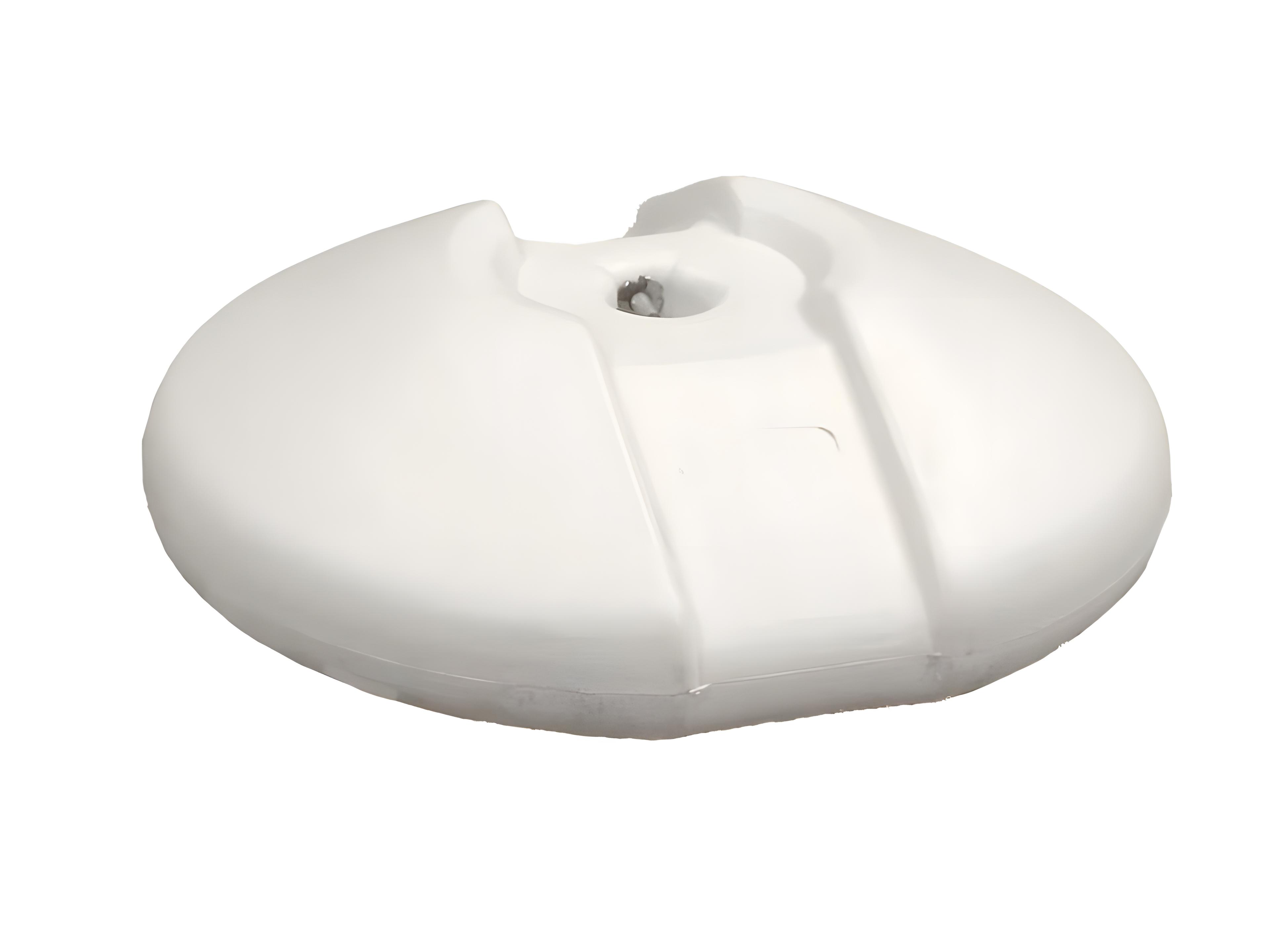 White Resin 50 lb Umbrella Base