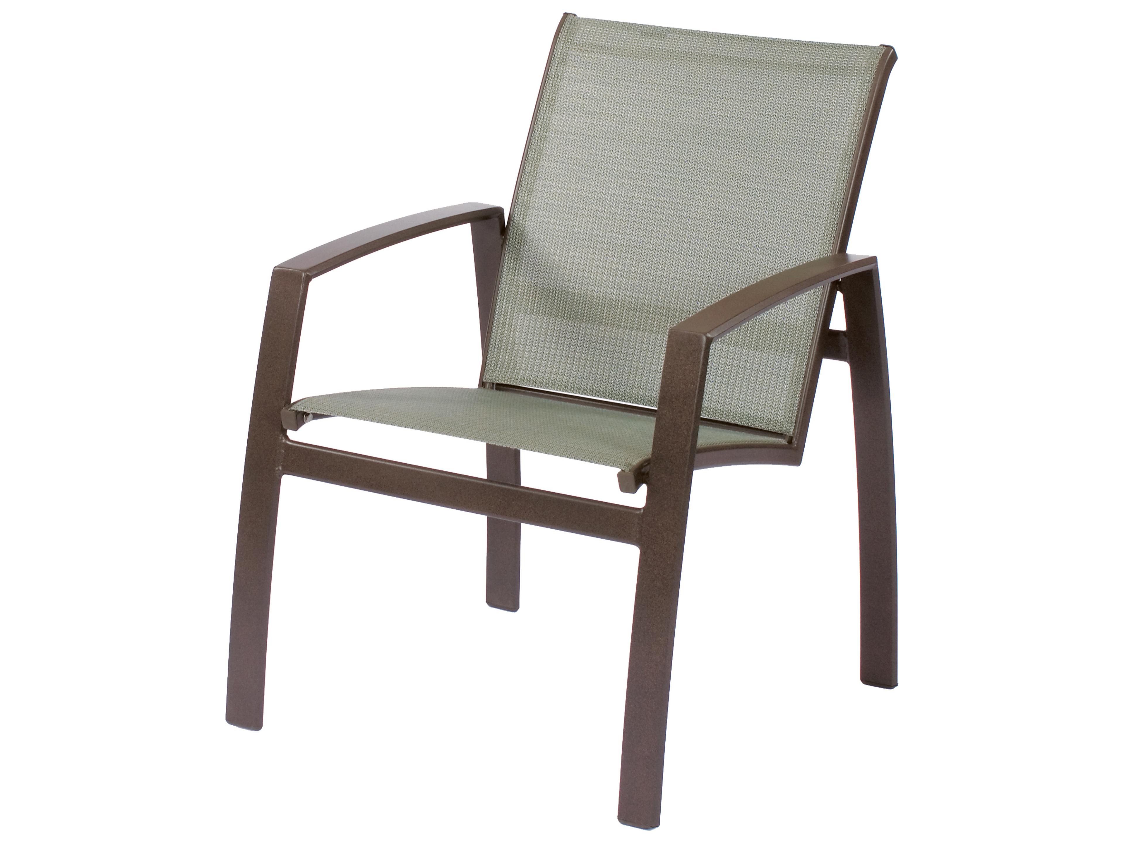 Vision Sling Aluminum Arm Patio Dining Chair
