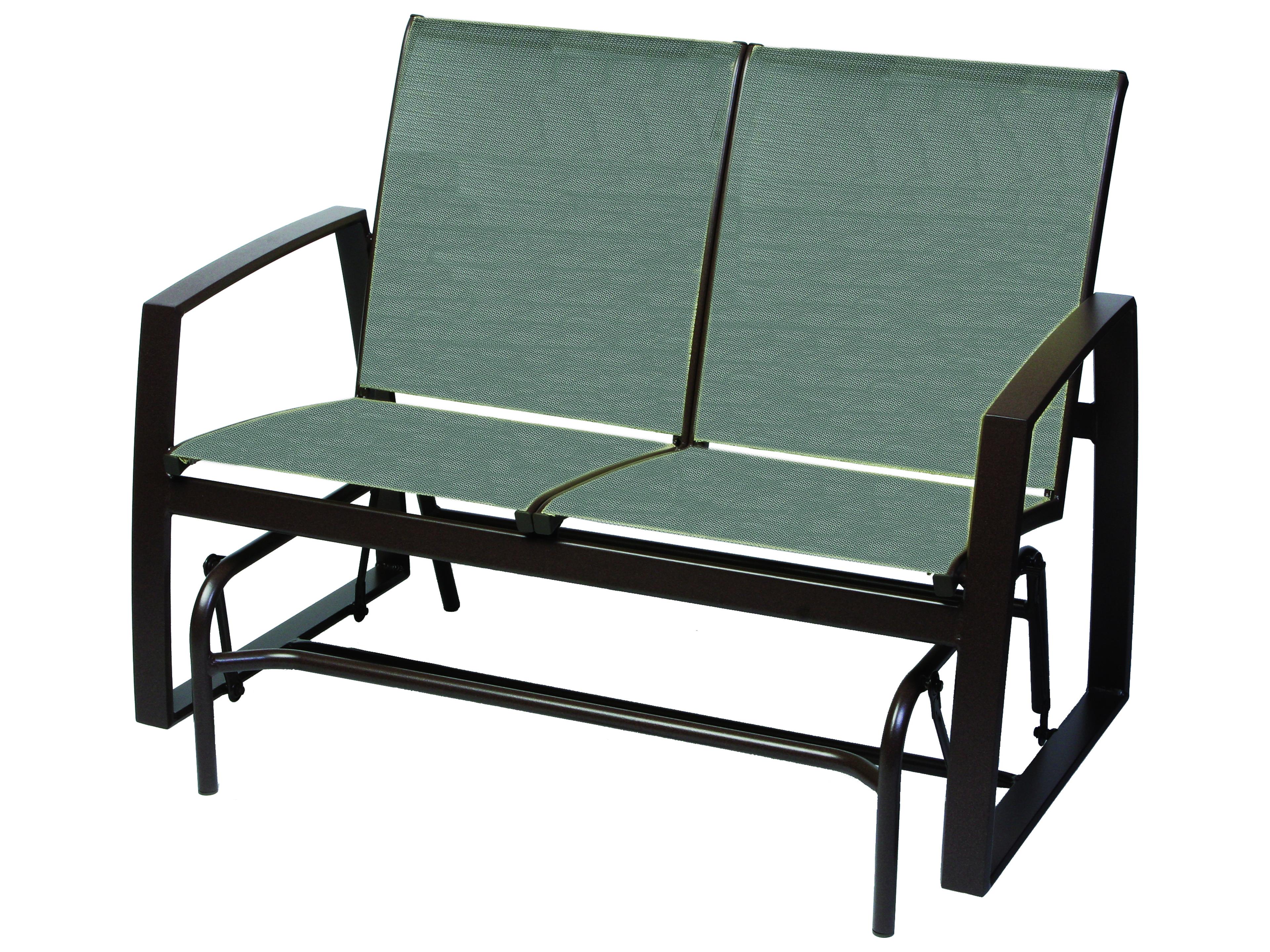 Vision Sling Aluminum Glider Outdoor Patio Loveseat