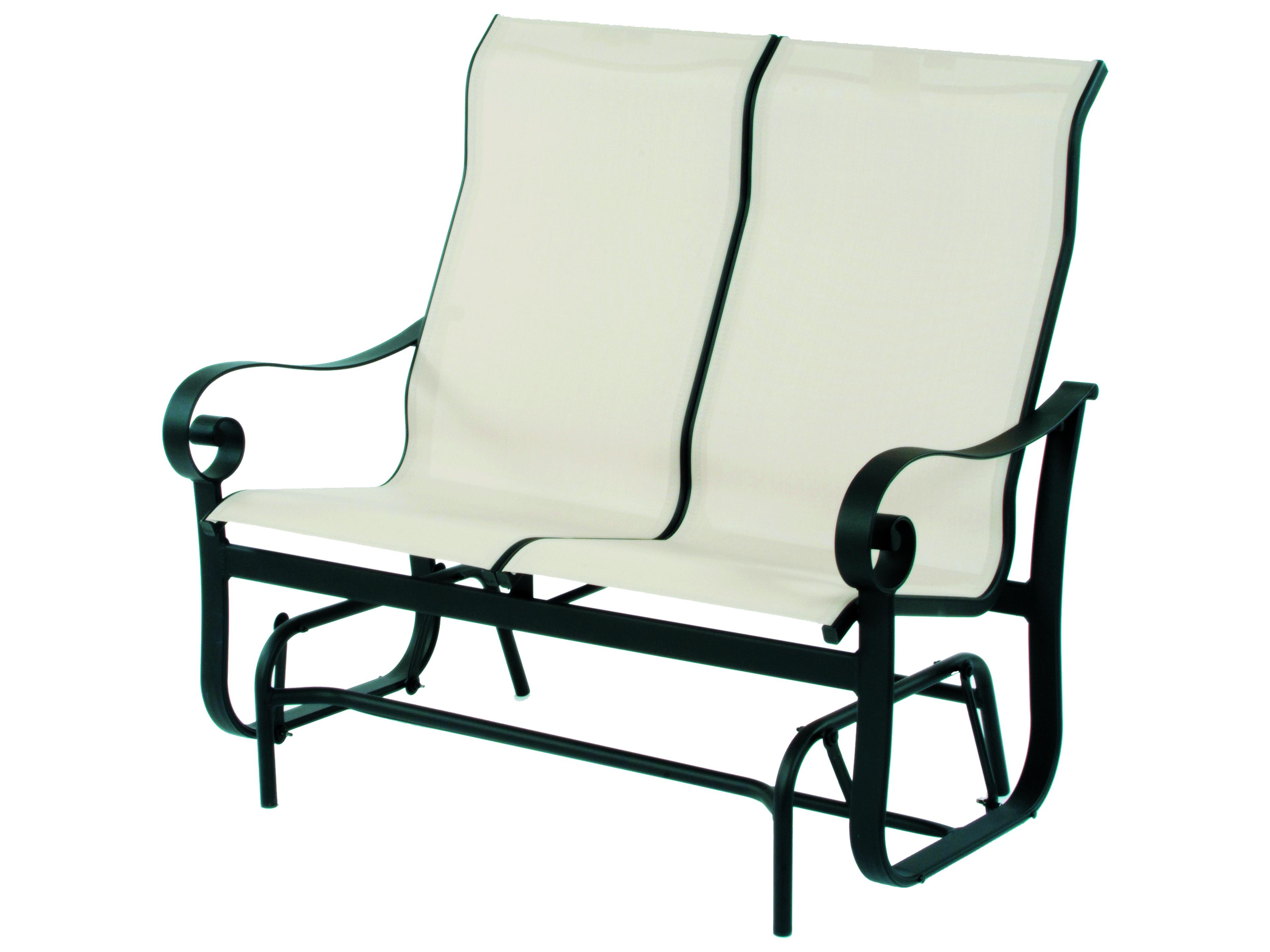 Orleans Sling Aluminum Glider Supreme Patio Loveseat